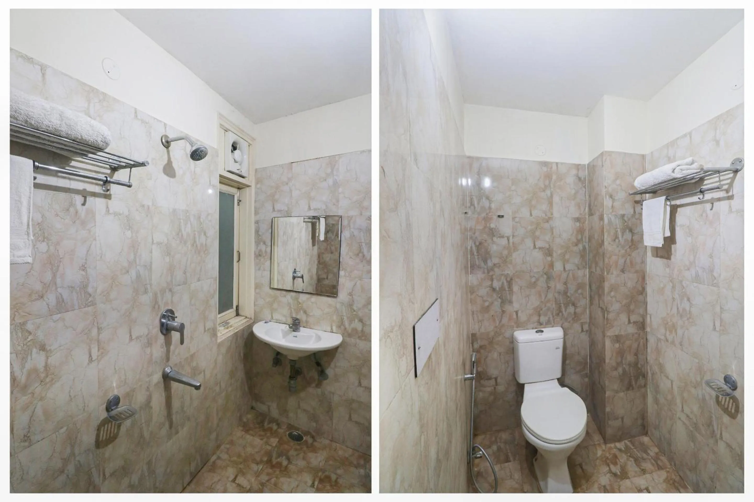 Bathroom in Capital O Crown Inn Near Appu Ghar