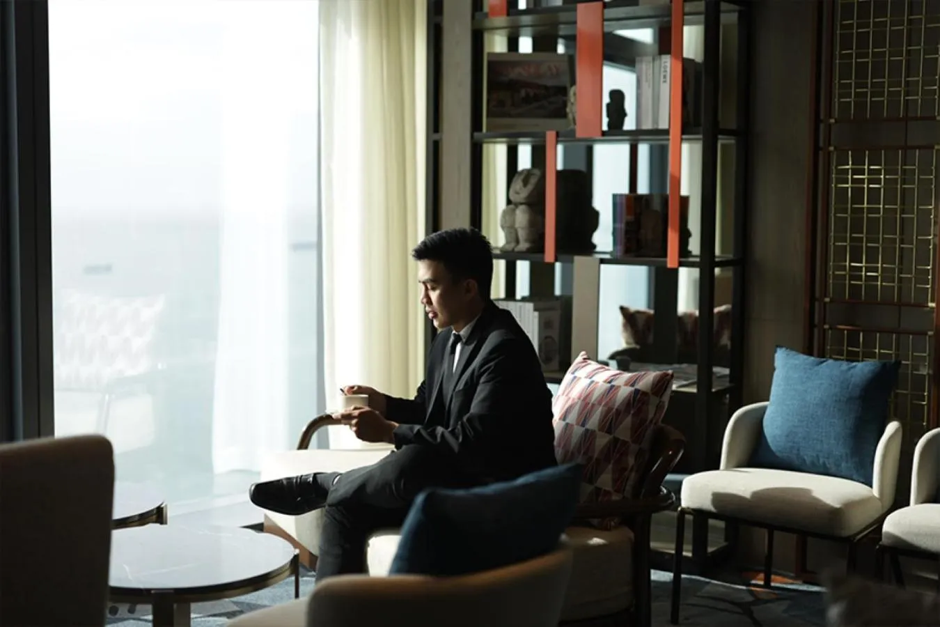 Lounge or bar in Fili Hotel at Nustar Cebu