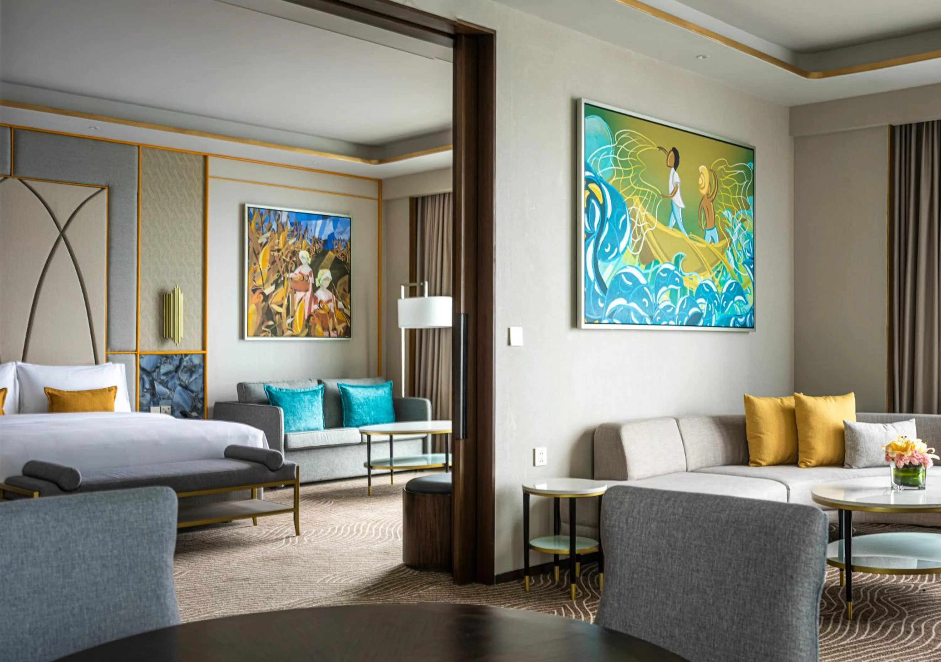 Living room in Fili Hotel at Nustar Cebu