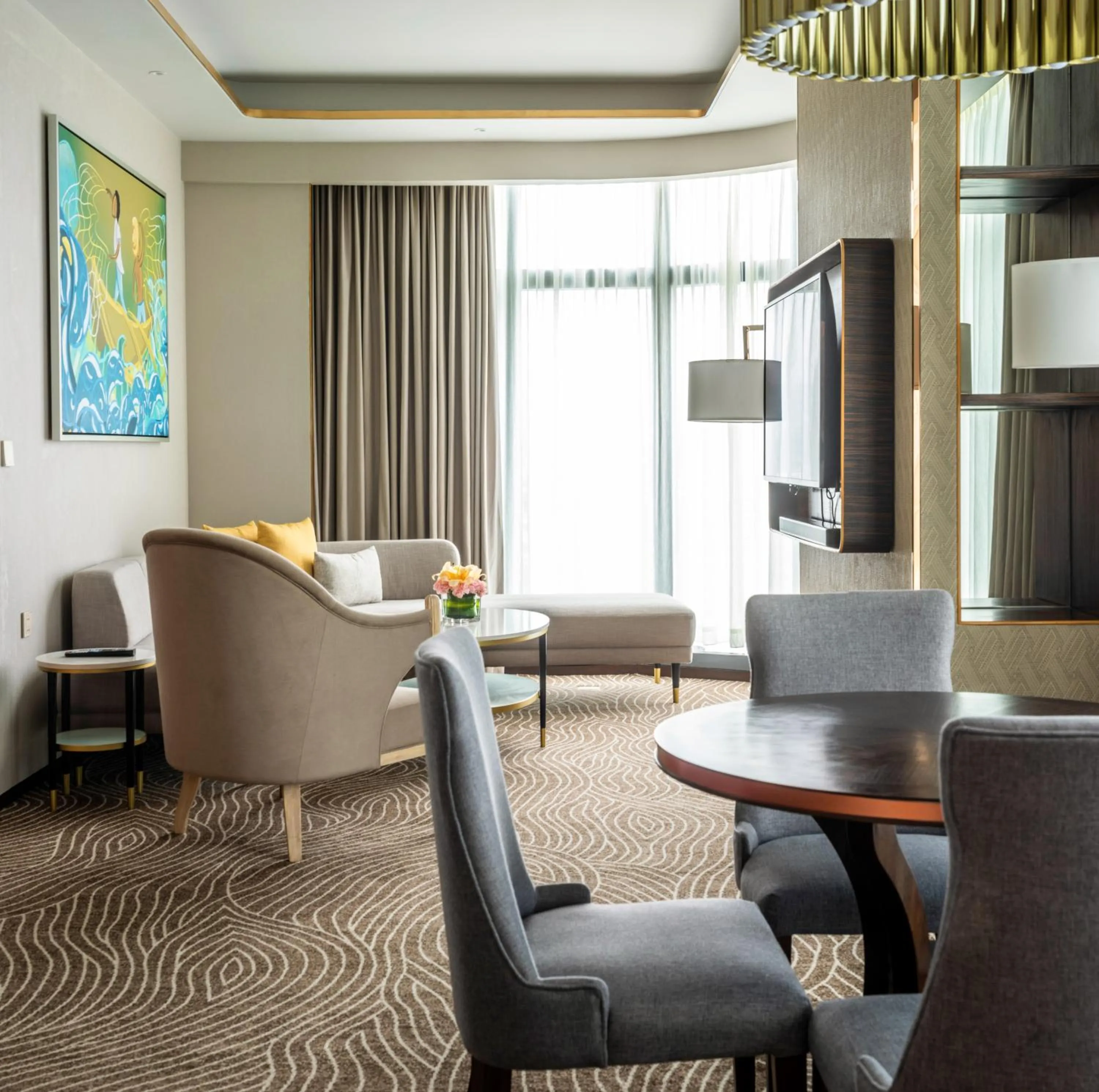 Living room in Fili Hotel at Nustar Cebu