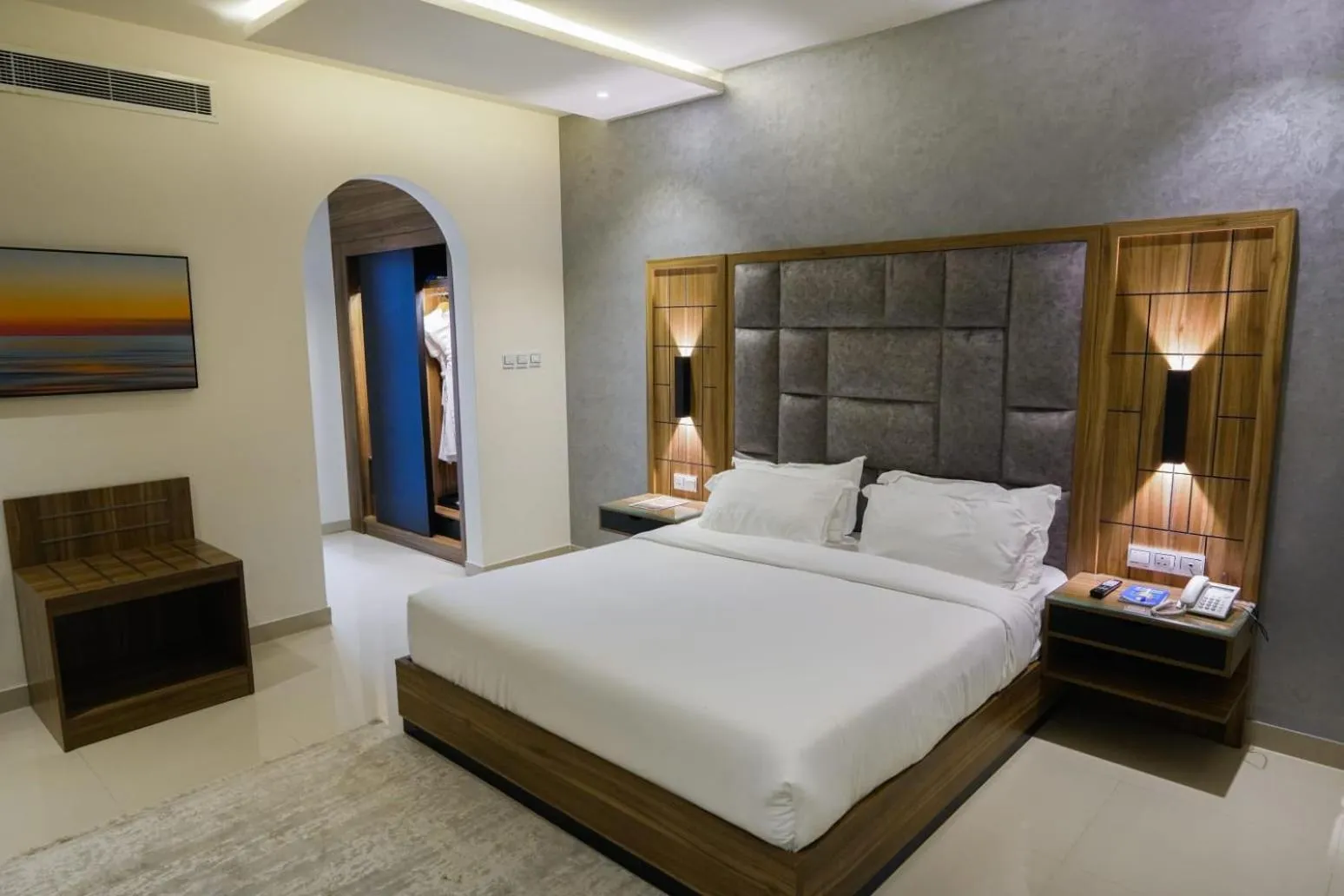 Bed in The Plaza Hotel & Resort