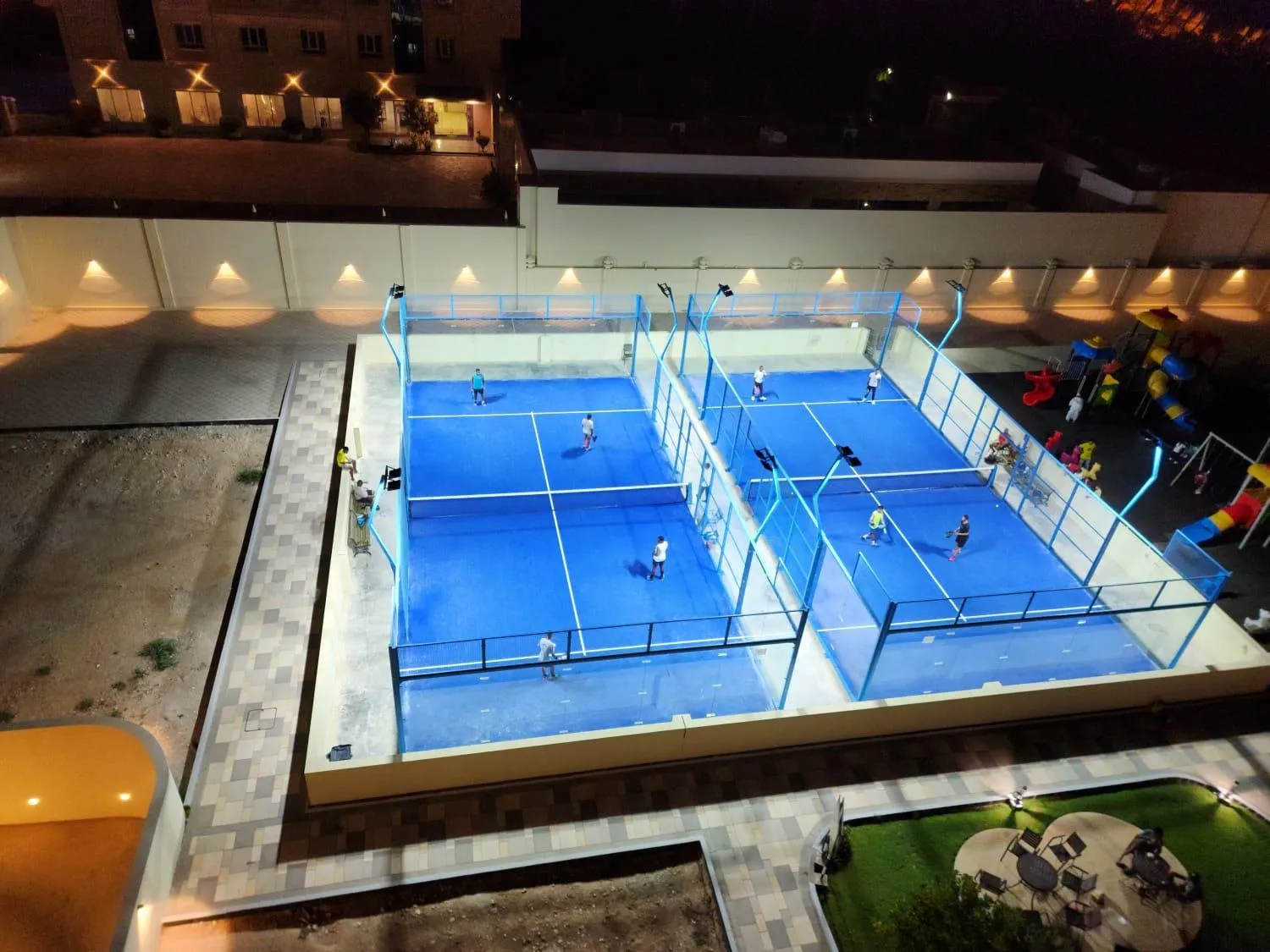 Tennis court in The Plaza Hotel & Resort
