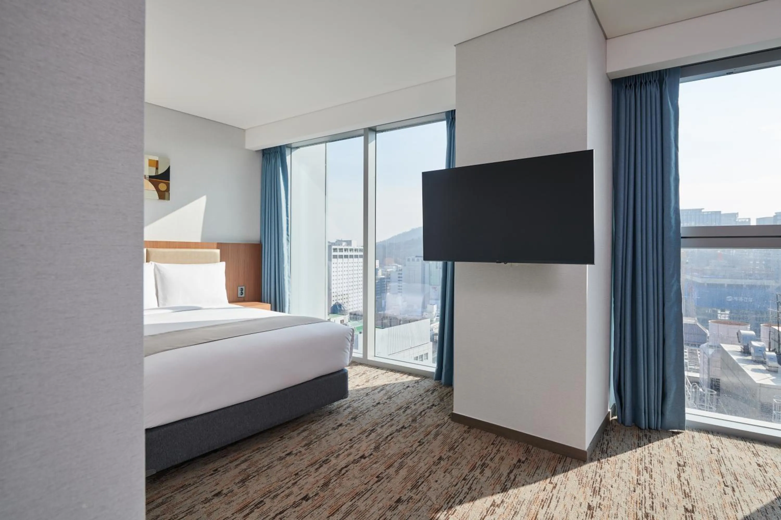 Bed in Stanford Hotel Myeongdong