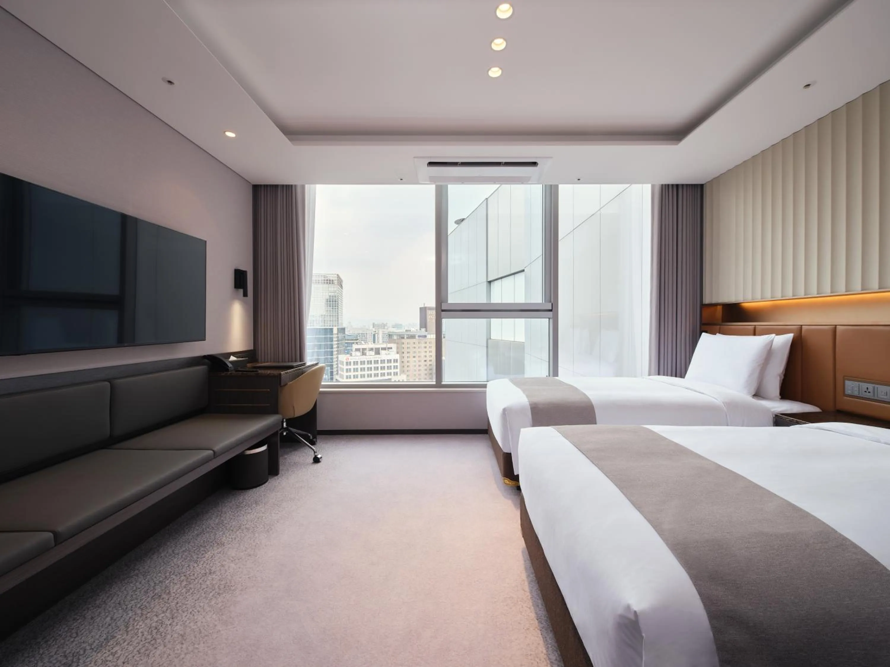 Photo of the whole room, Bed in Stanford Hotel Myeongdong