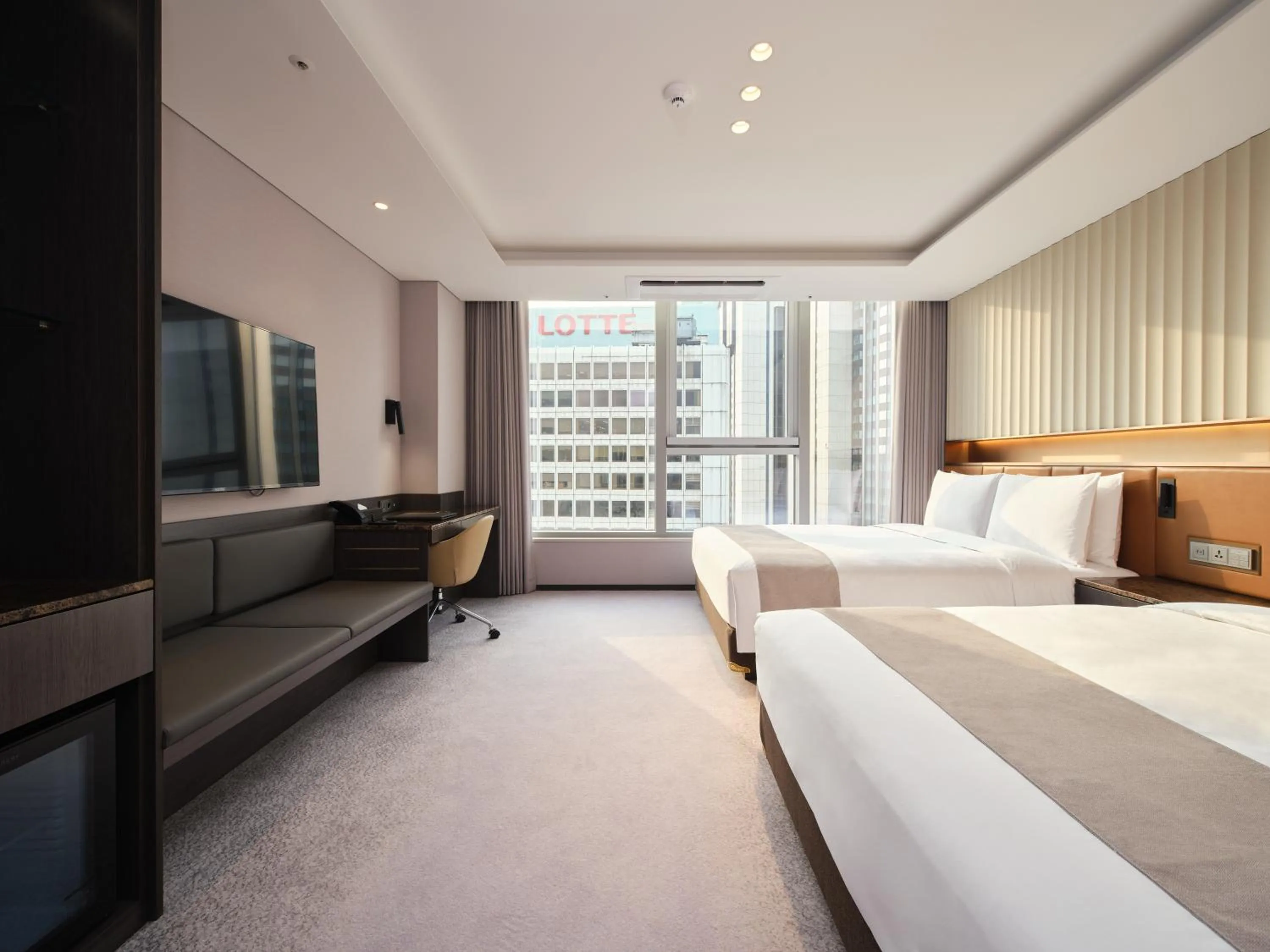 Photo of the whole room, Bed in Stanford Hotel Myeongdong