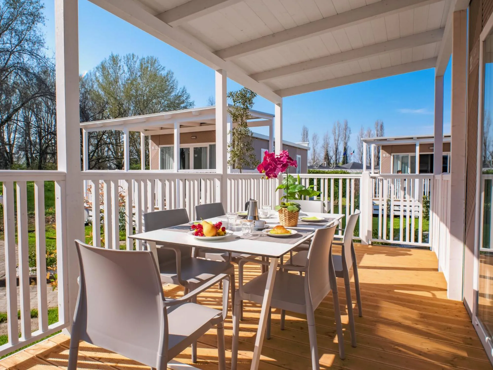 Balcony/Terrace in Club del Sole Bologna Easy Camping Village