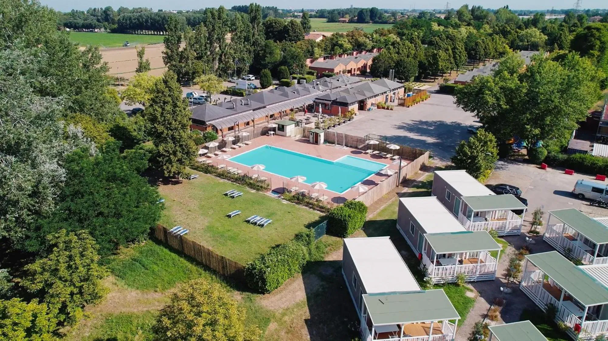 Bird's eye view in Club del Sole Bologna Easy Camping Village