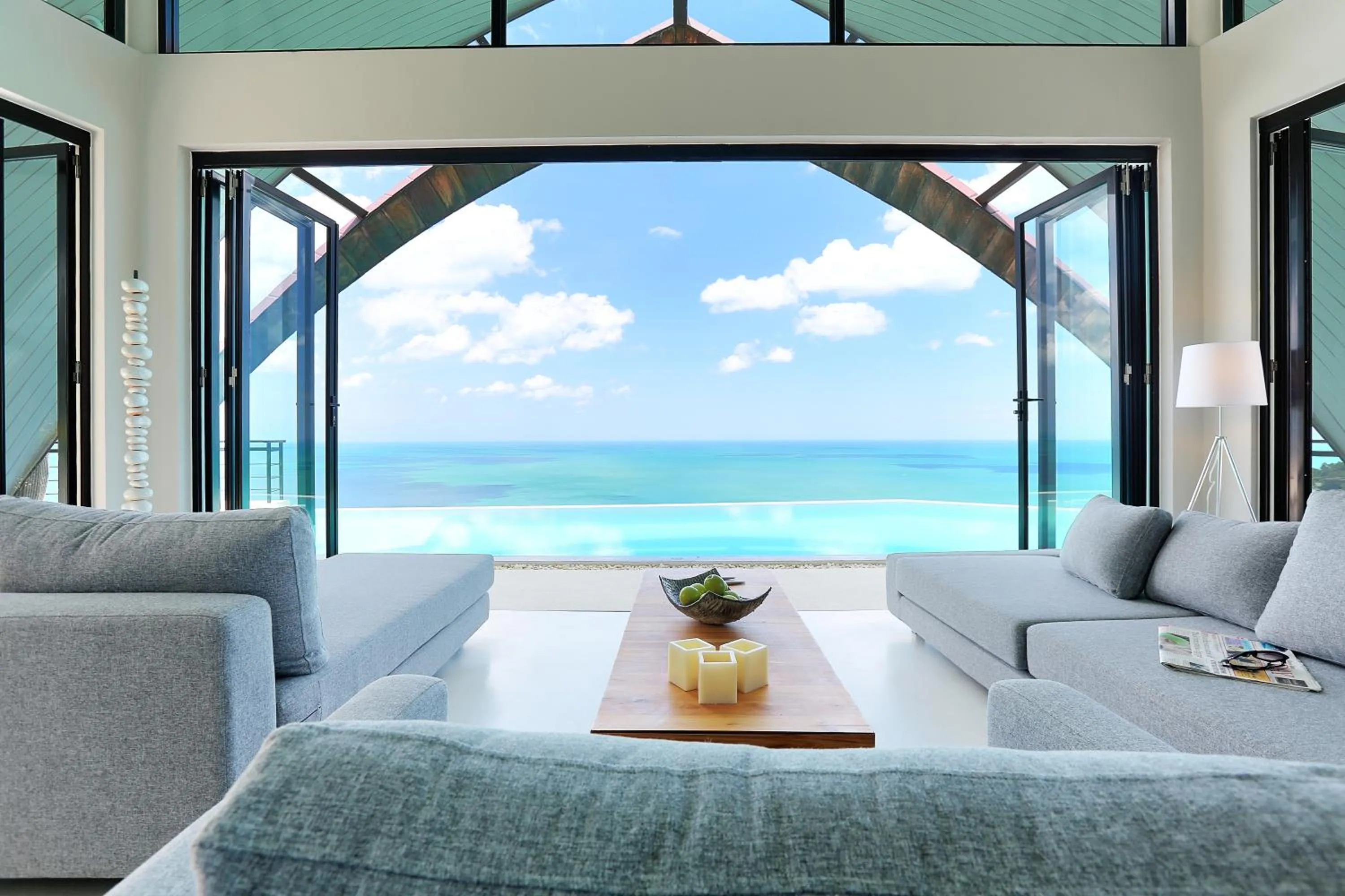 View (from property/room), Bed in Moonshadow - Multiple Award Winning Villa in Chaweng Noi