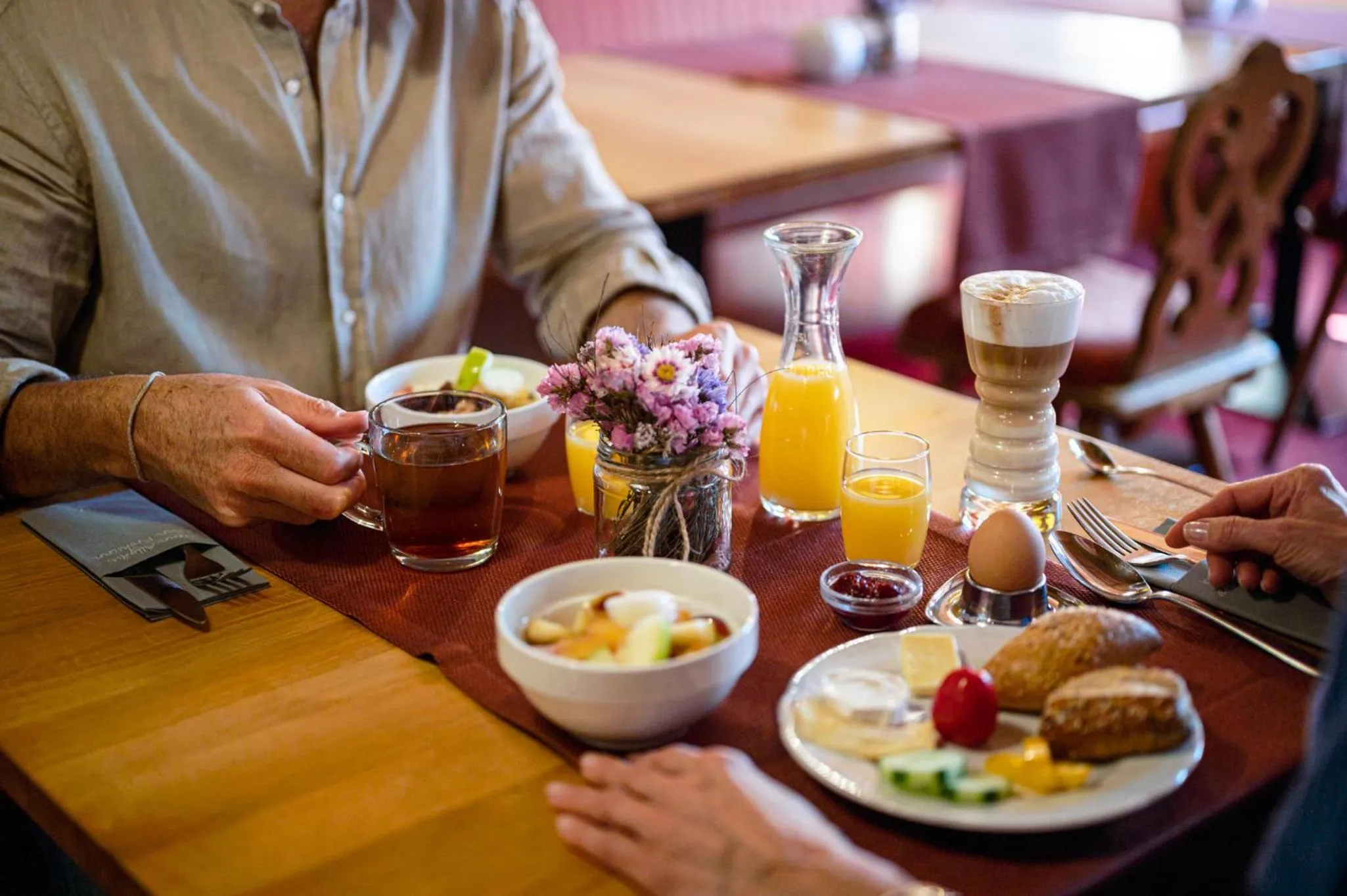 Food and drinks in Wohlfühlhotel Frohsinn