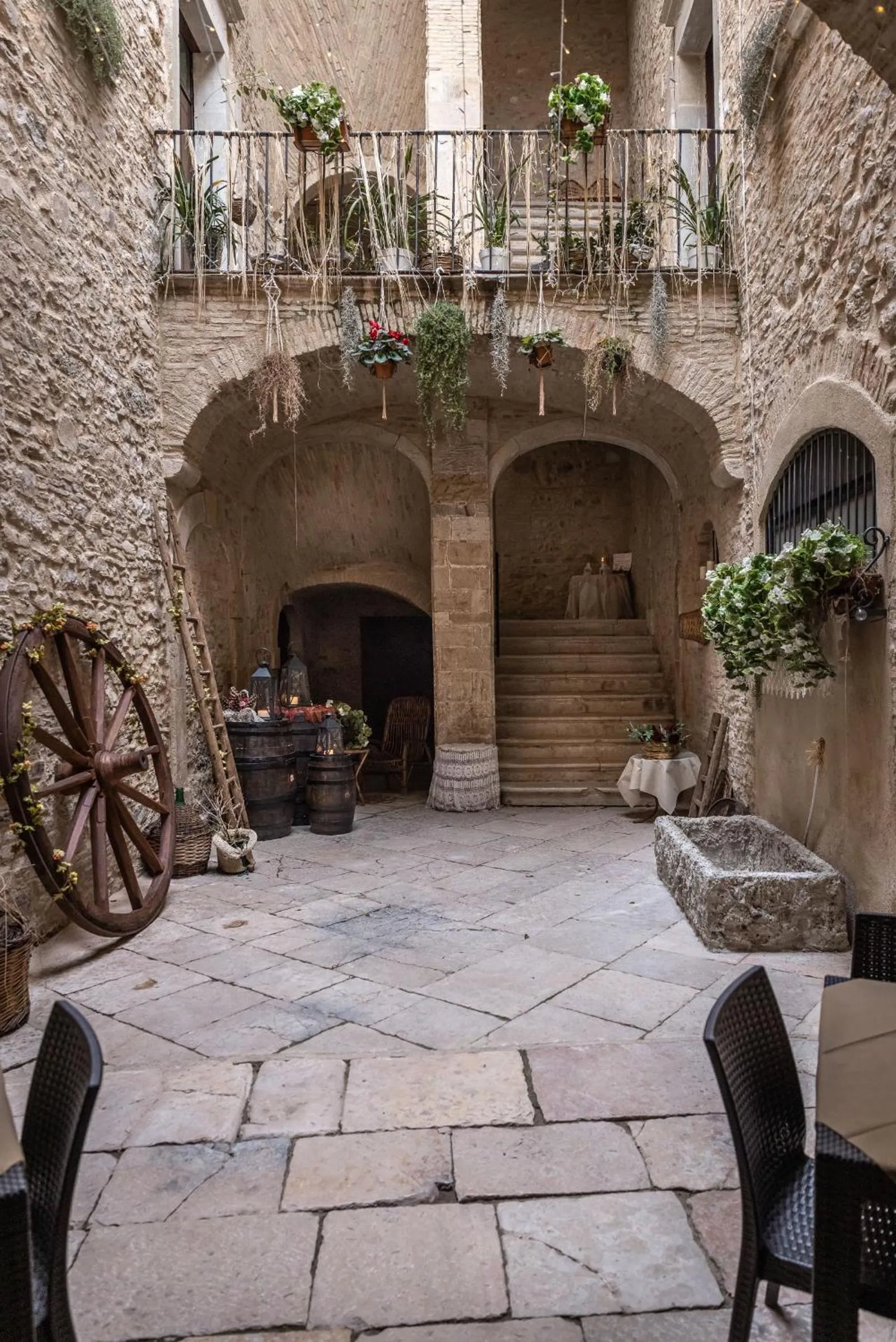 Inner courtyard view in AGORA' Castelnuovo della Daunia