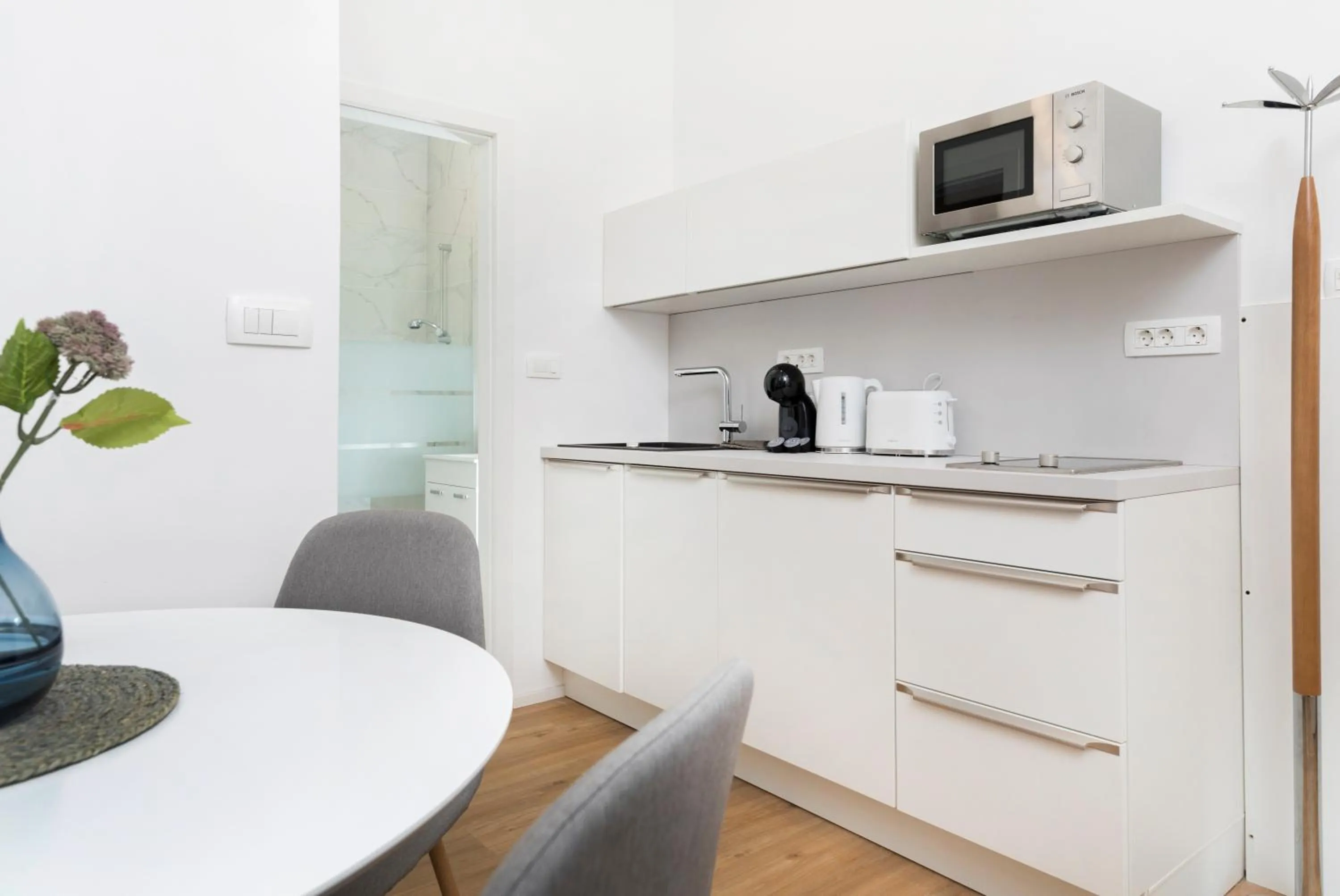 Kitchen or kitchenette in Cozy apartments