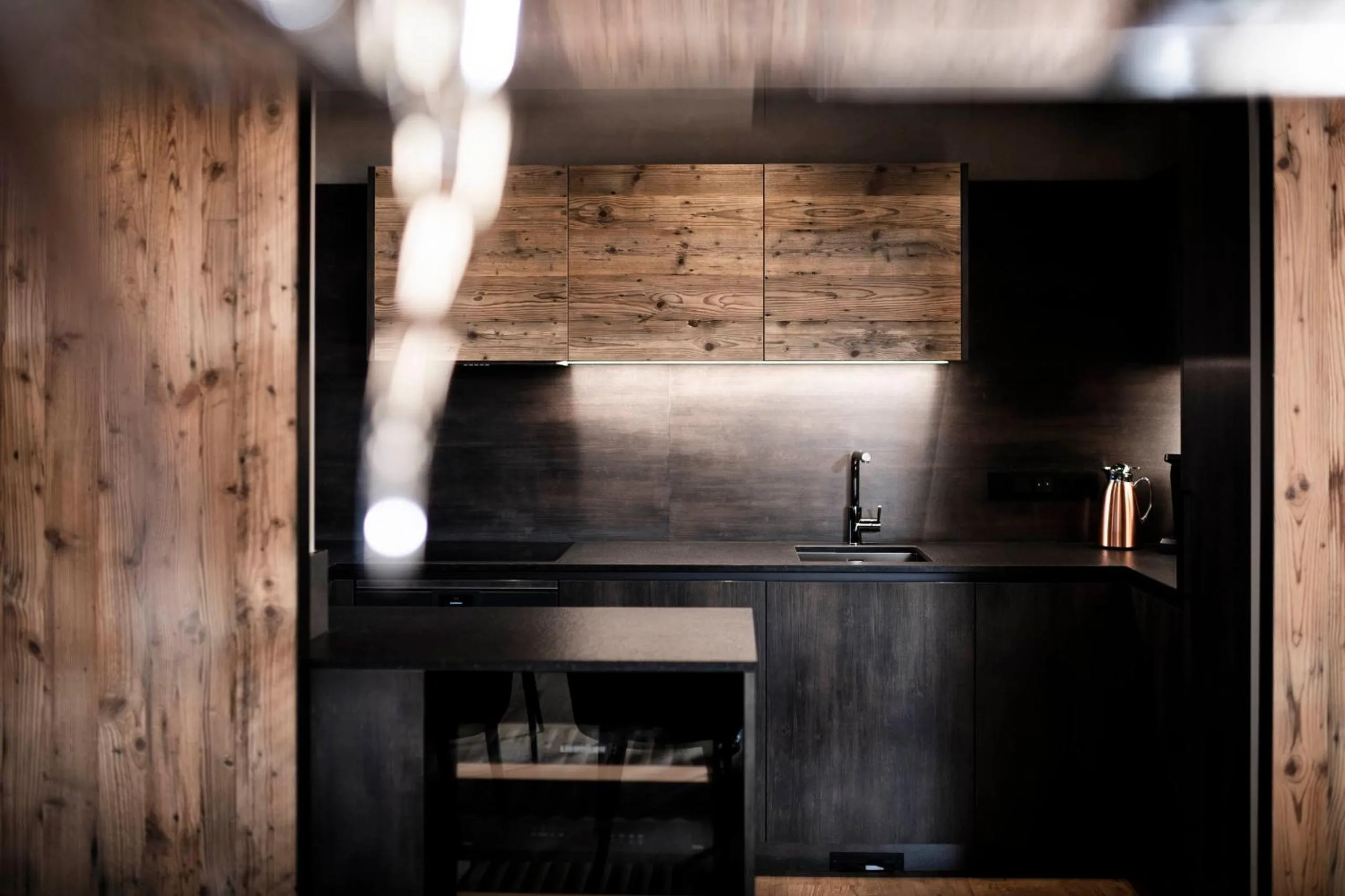 kitchen in LaMonte Luxury Apartments