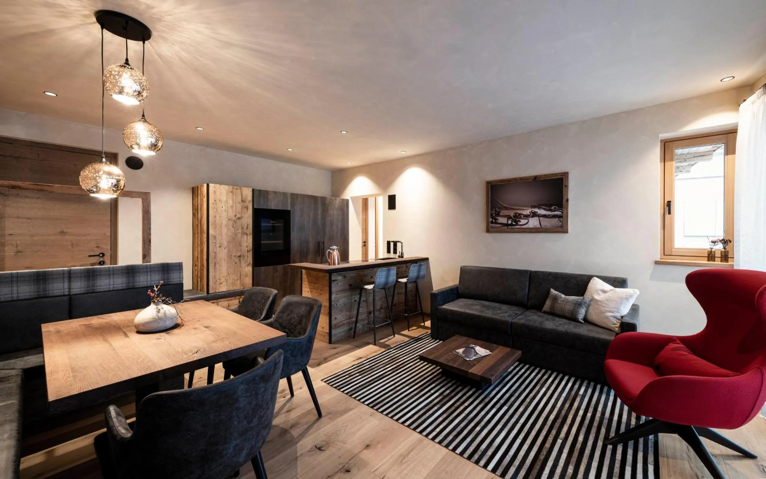 Living room in LaMonte Luxury Apartments