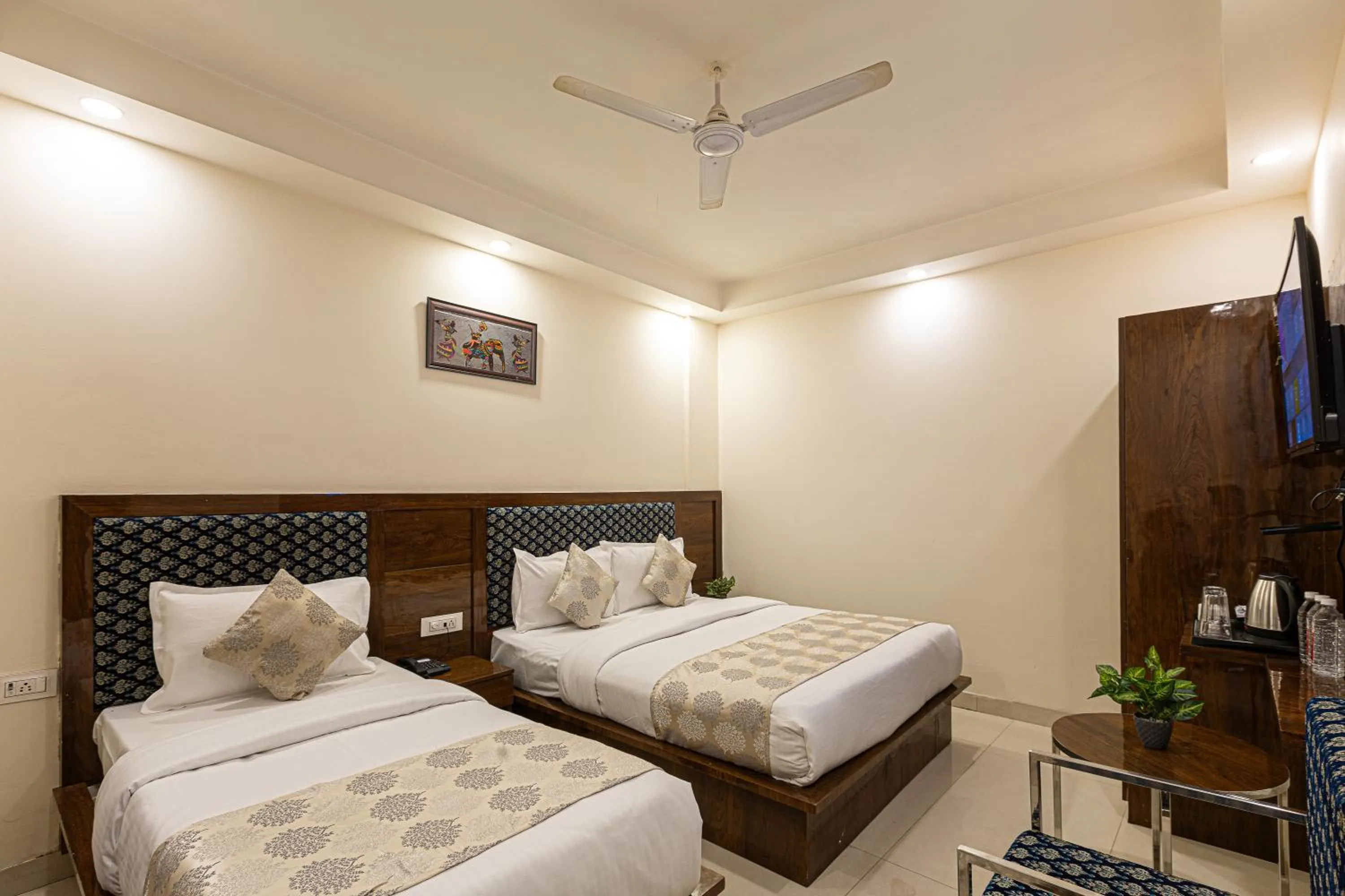 Bed in Hotel Emblem Suites Delhi Airport - Free Airport Pickup or Drop