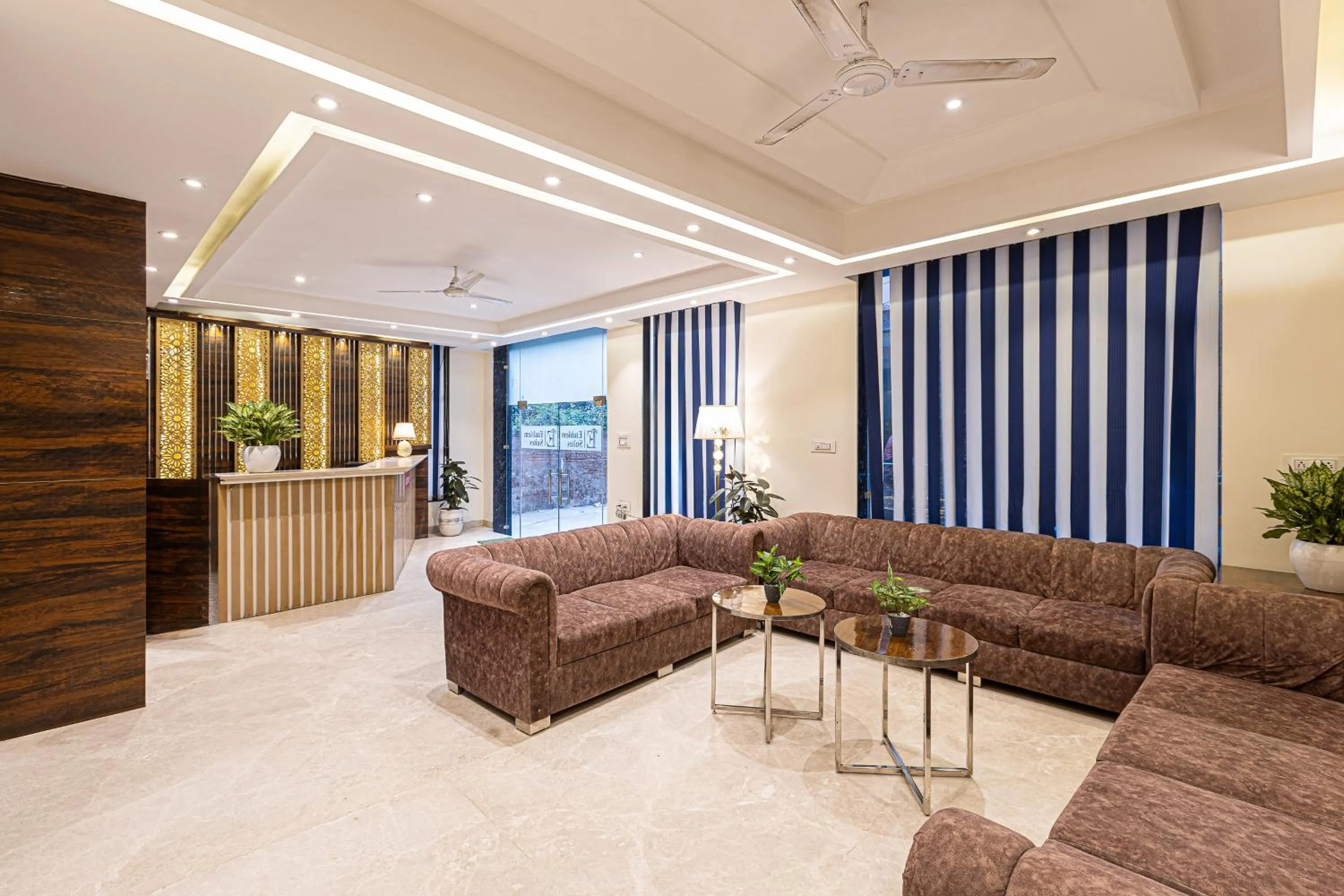 Seating area in Hotel Emblem Suites Delhi Airport - Free Airport Pickup or Drop