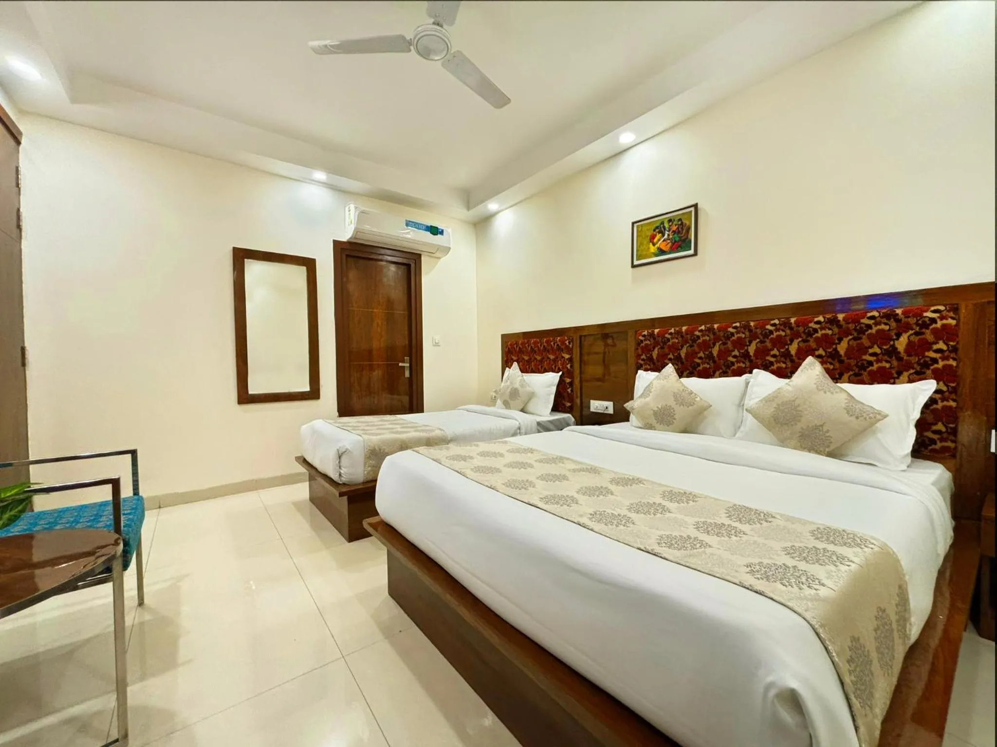 Bedroom, Bed in Hotel Emblem Suites Delhi Airport - Free Airport Pickup or Drop