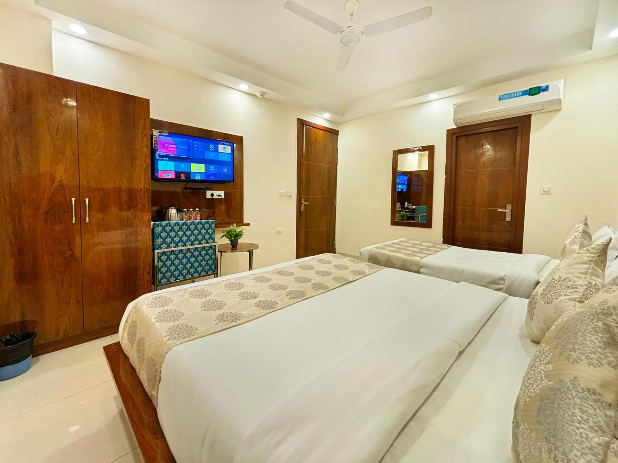 Bed in Hotel Emblem Suites Delhi Airport - Free Airport Pickup or Drop