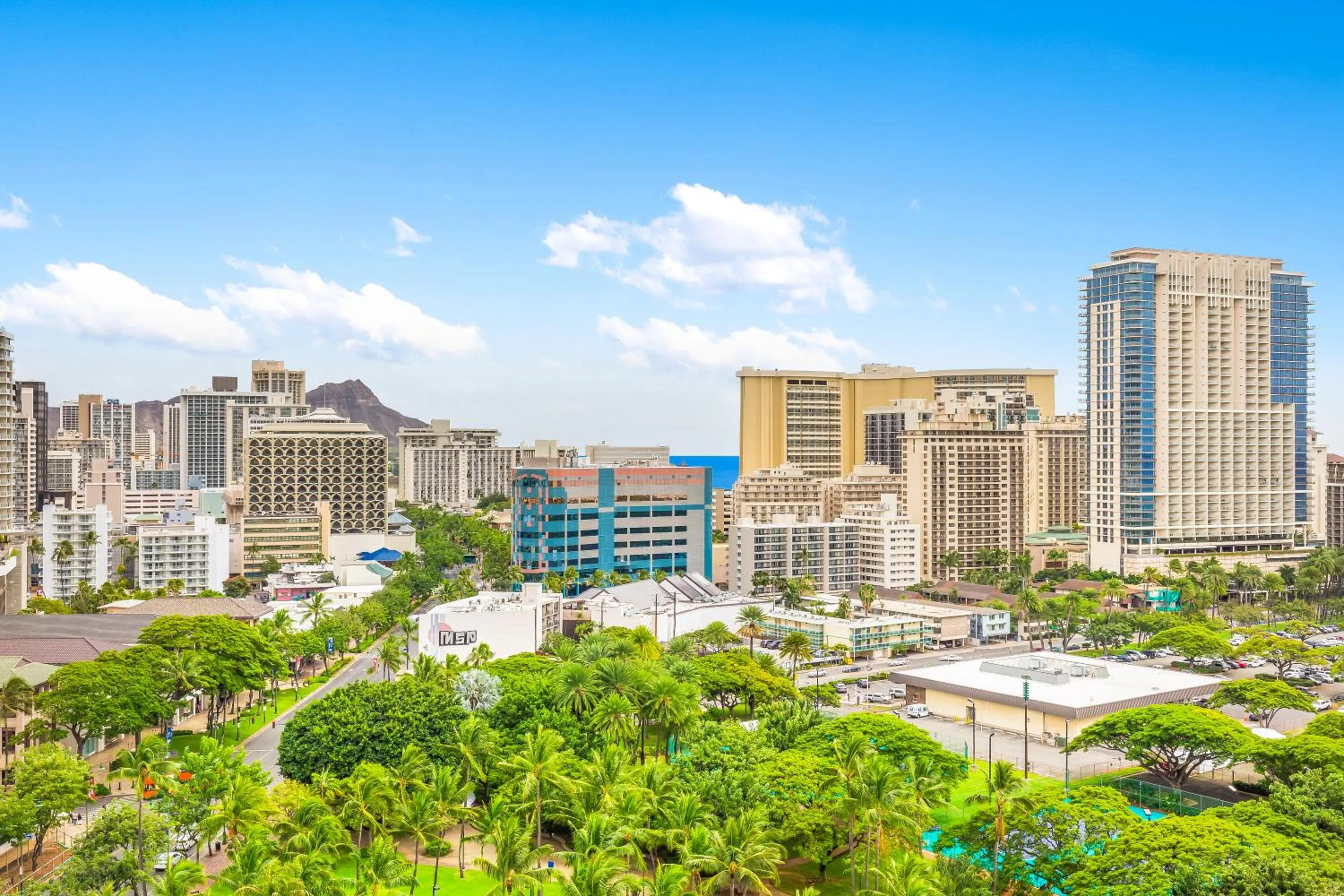 City view in Luana Waikiki Hotel & Suites