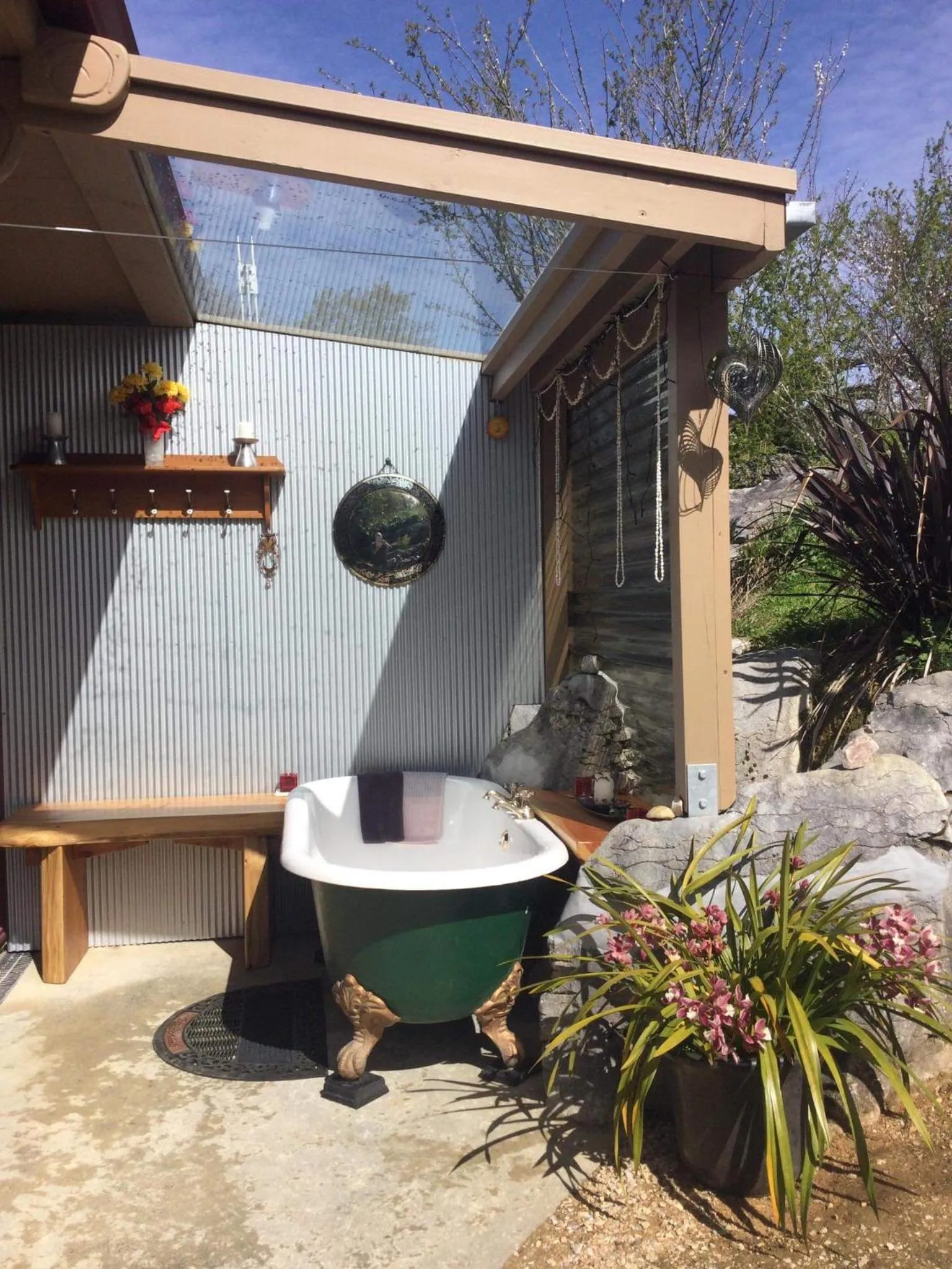 Patio in The Rocks Chalets