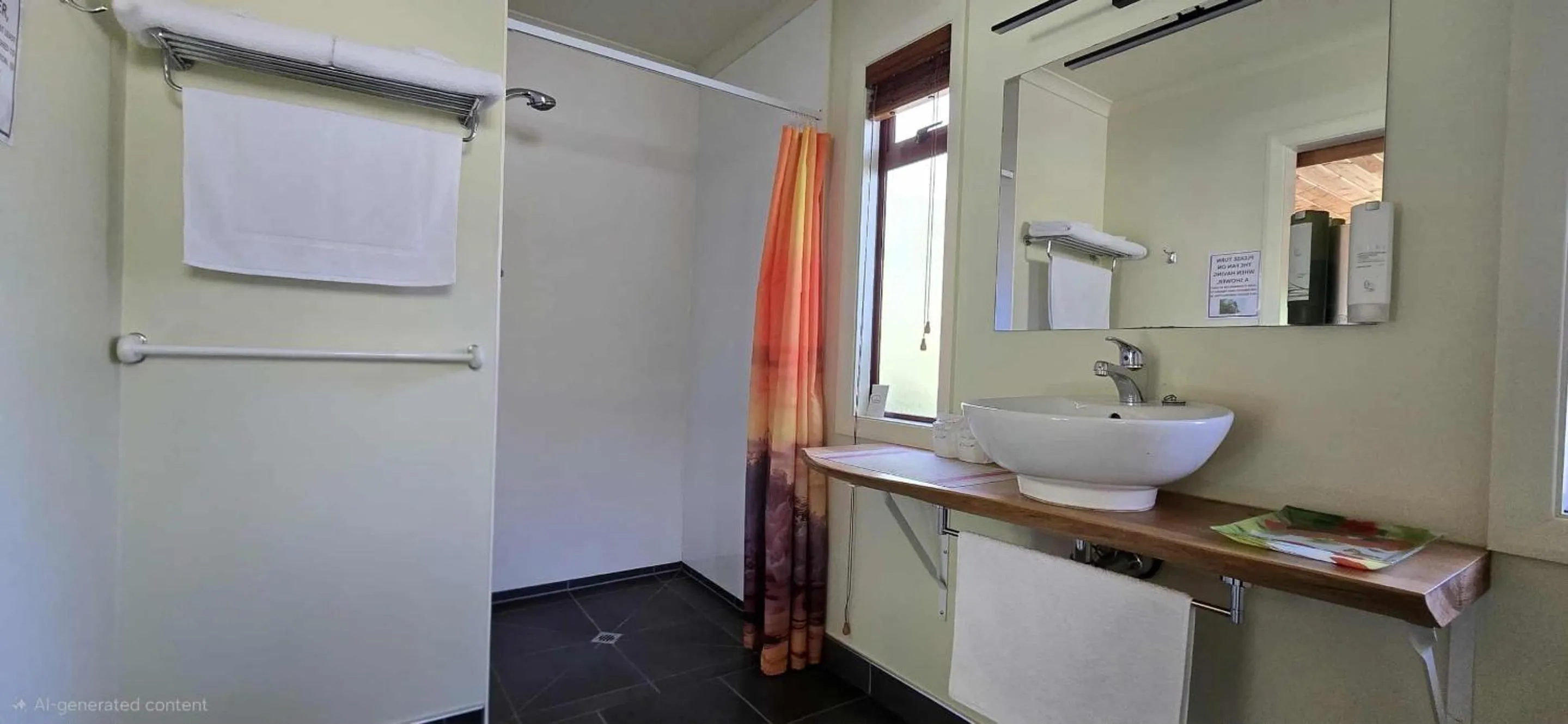 Shower in The Rocks Chalets