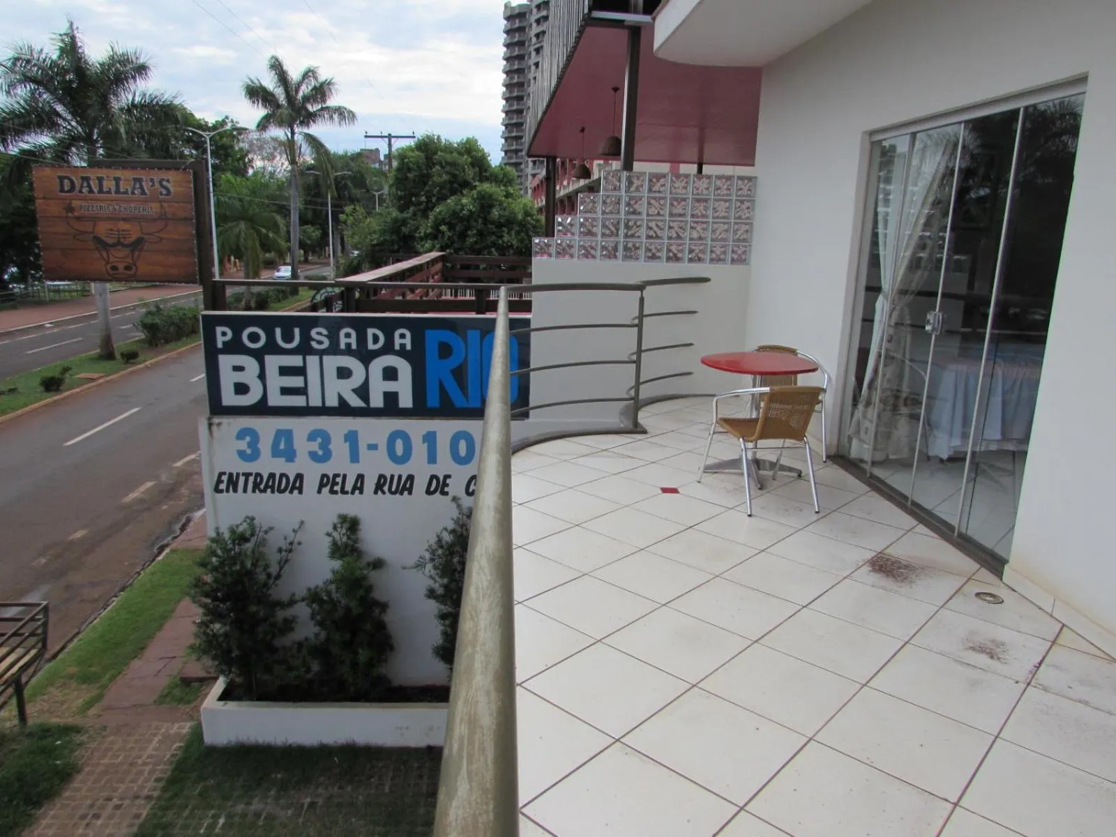 Balcony/Terrace in Pousada Beira Rio
