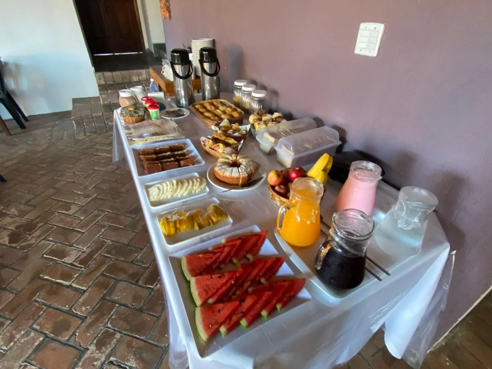 Breakfast in Pousada Ponta dos Corais