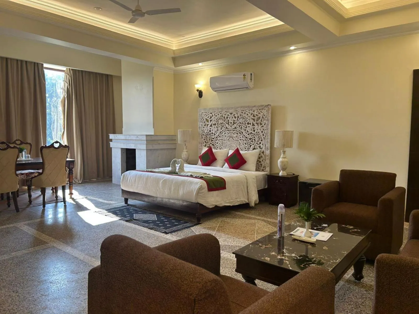 Bed in Gautam Hotels & Resorts