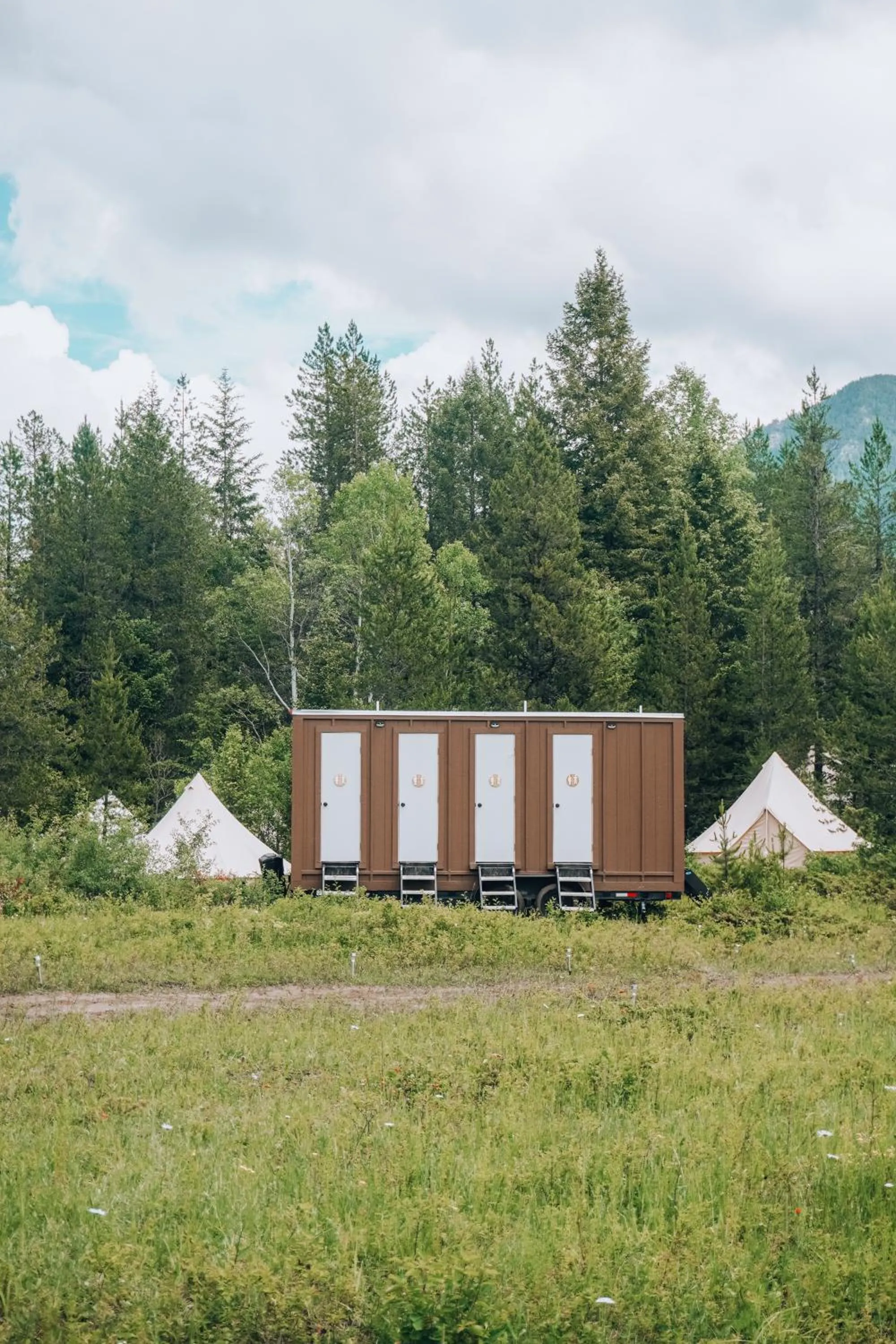 Bathroom in Wander Camp Glacier