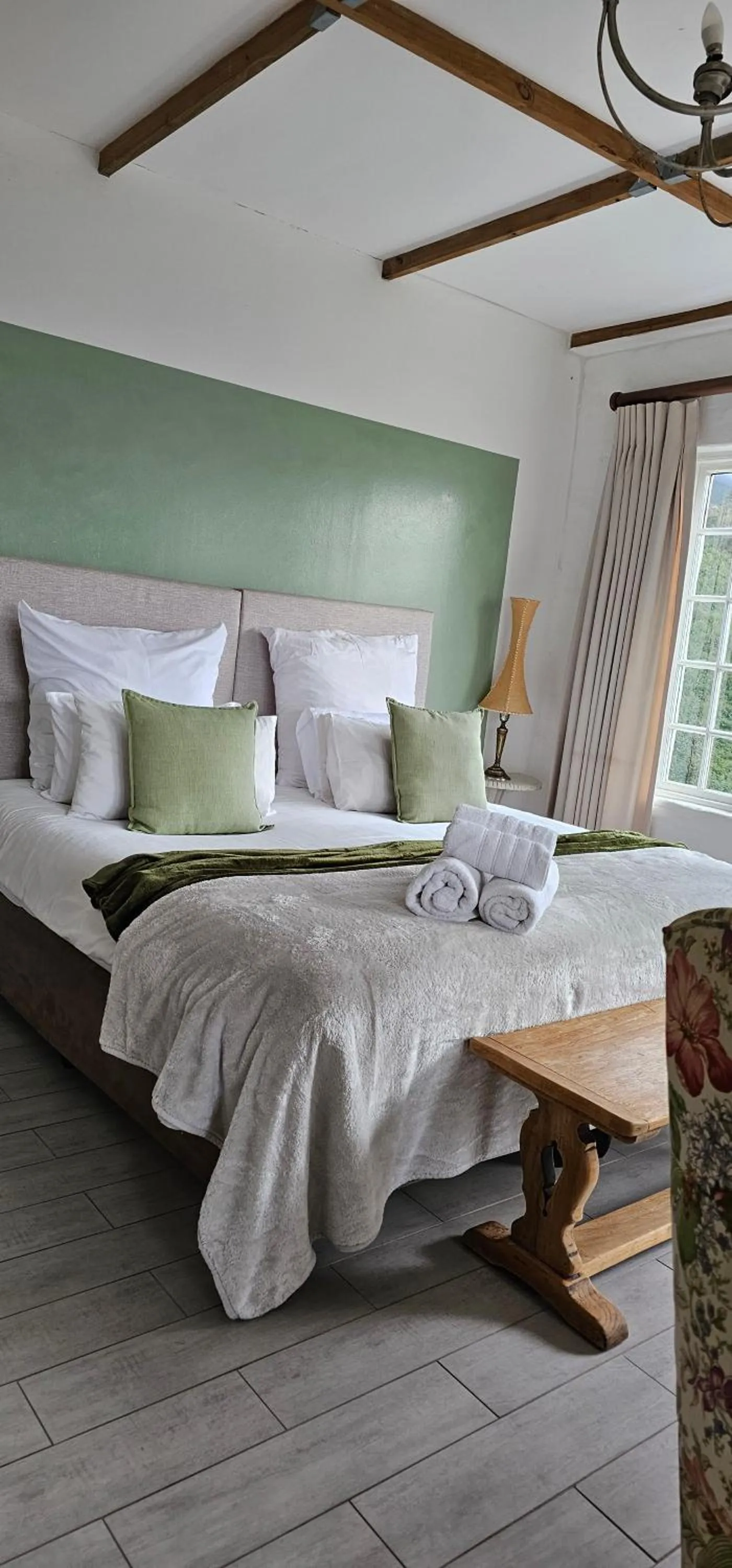 Decorative detail, Bed in De Molen Guest House