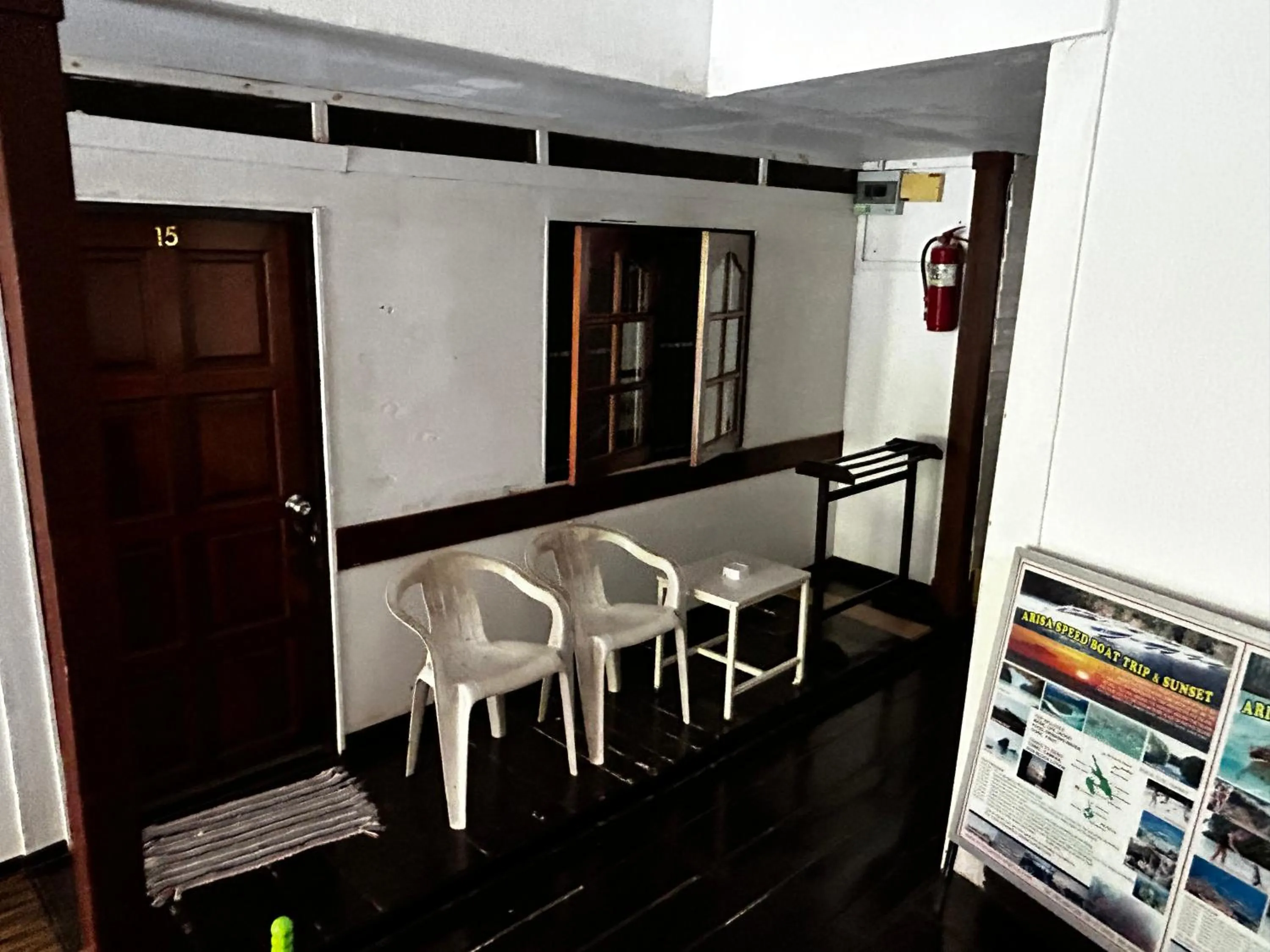 Seating area in Coco's Guest House