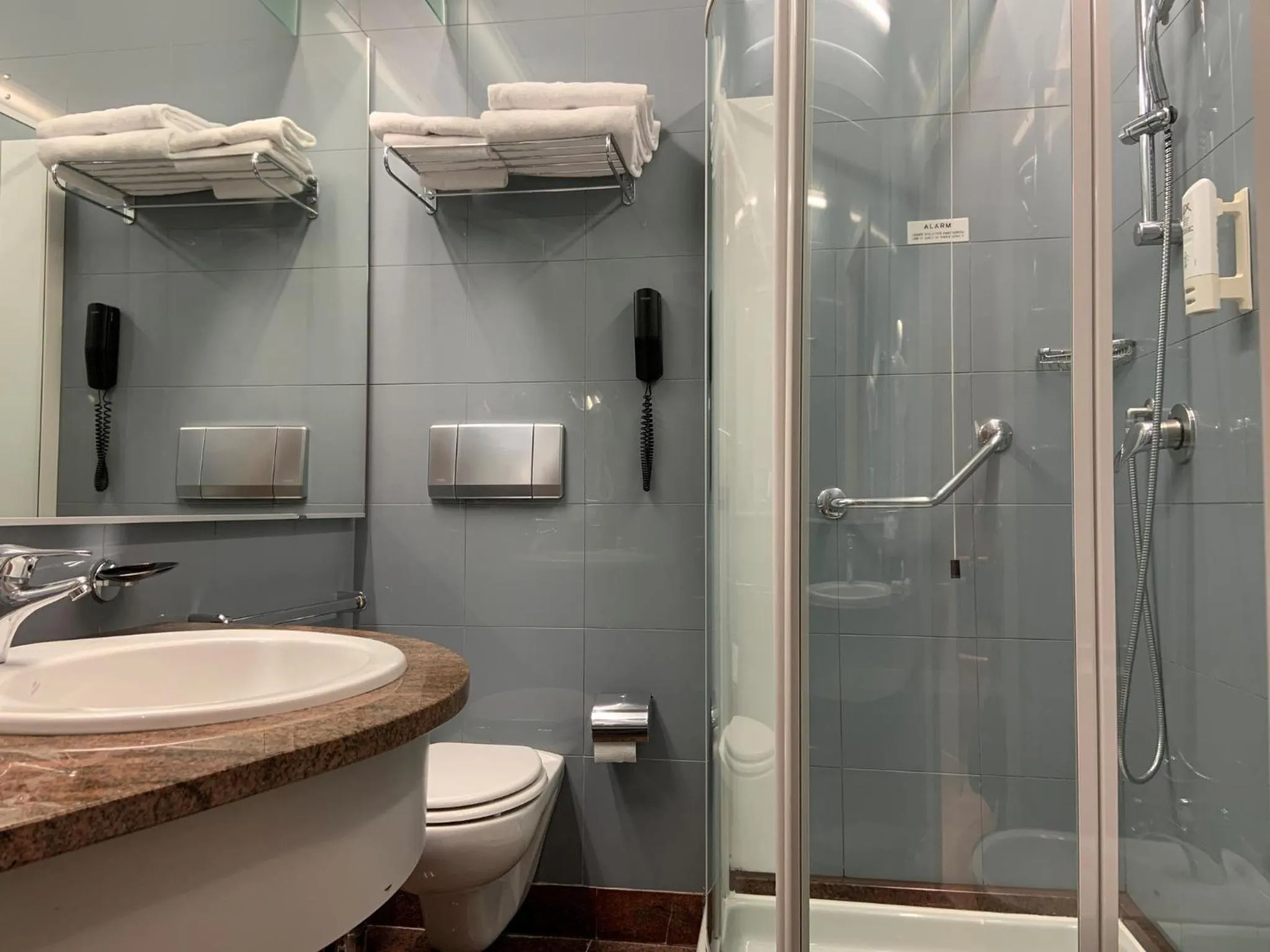 Bathroom in Crowne Plaza Milan Linate by IHG