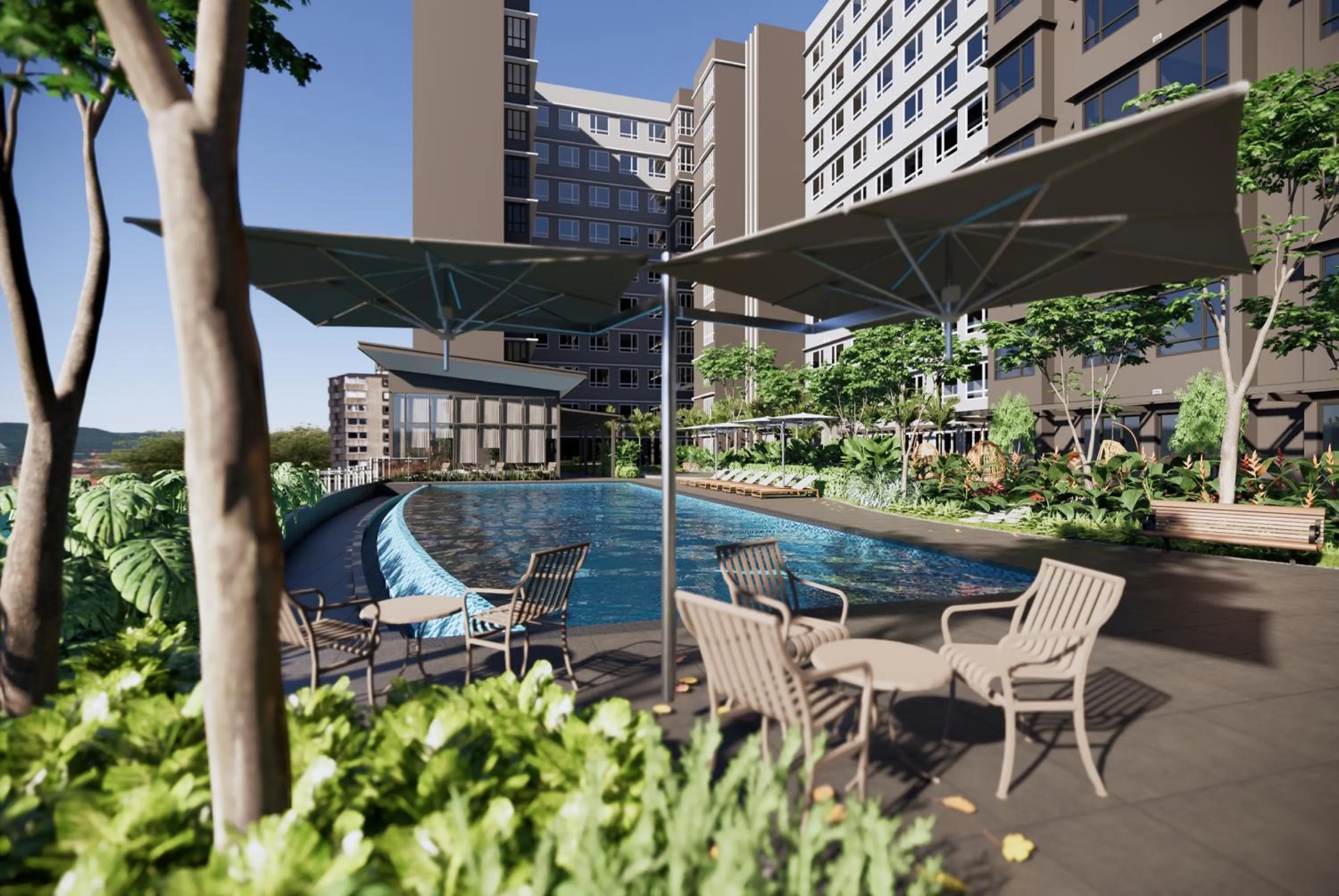 Swimming pool in Hotel Komune Living & Wellness Kuala Lumpur