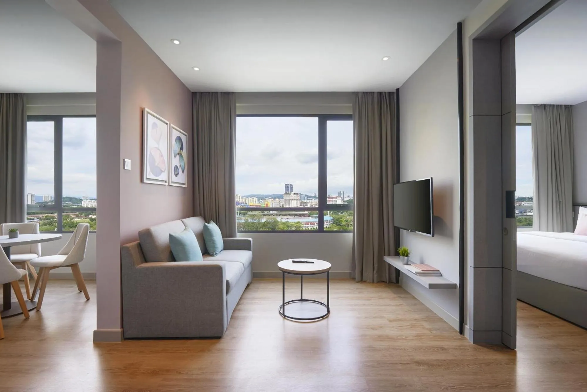 Living room, Bed in Hotel Komune Living & Wellness Kuala Lumpur