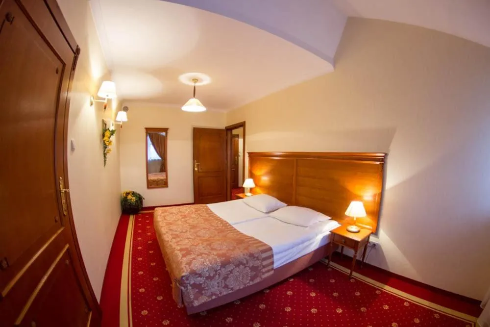 Shower, Bed in Hotel Stodółka