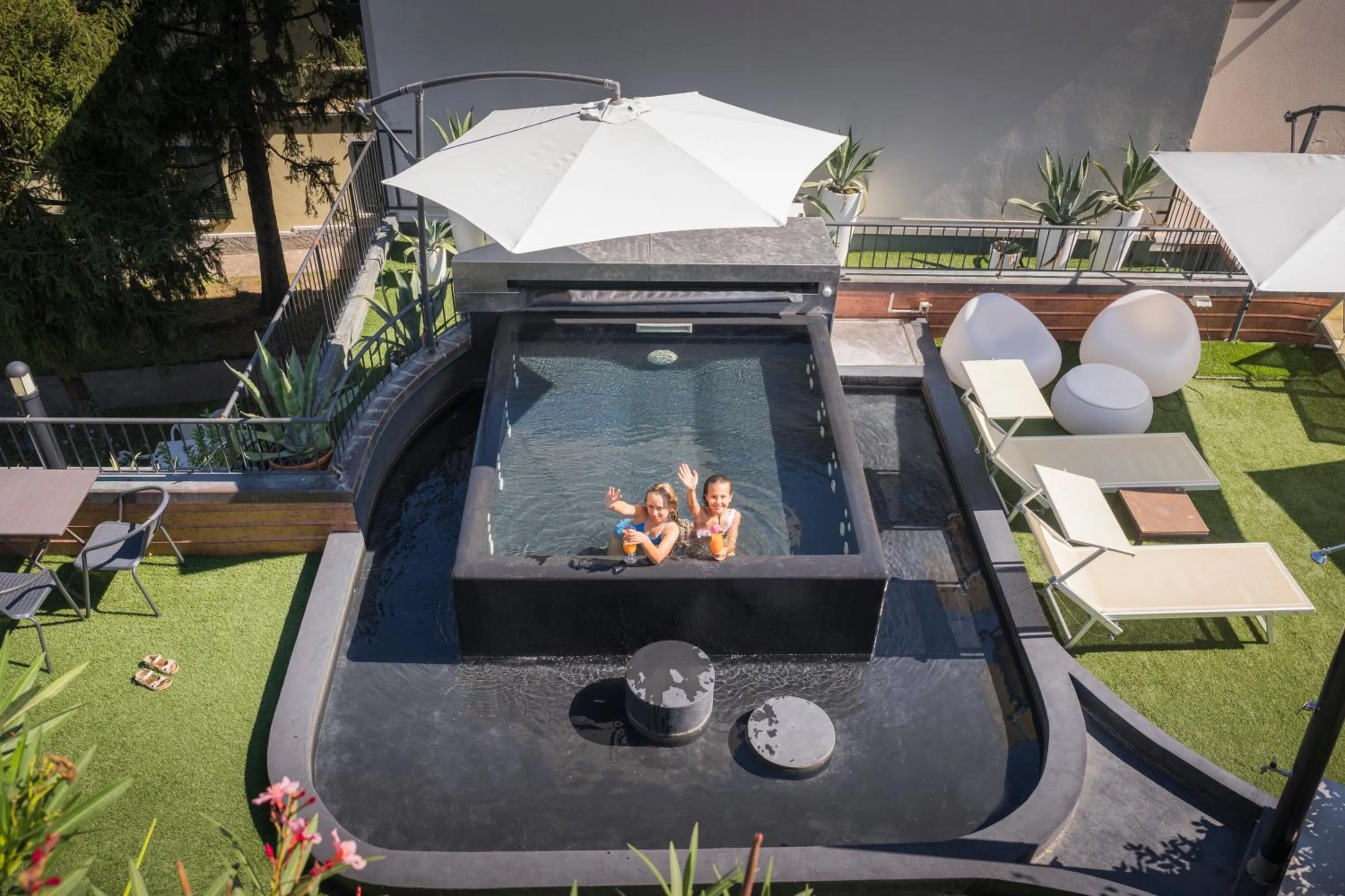 Balcony/Terrace in Admiral Hotel Villa Erme