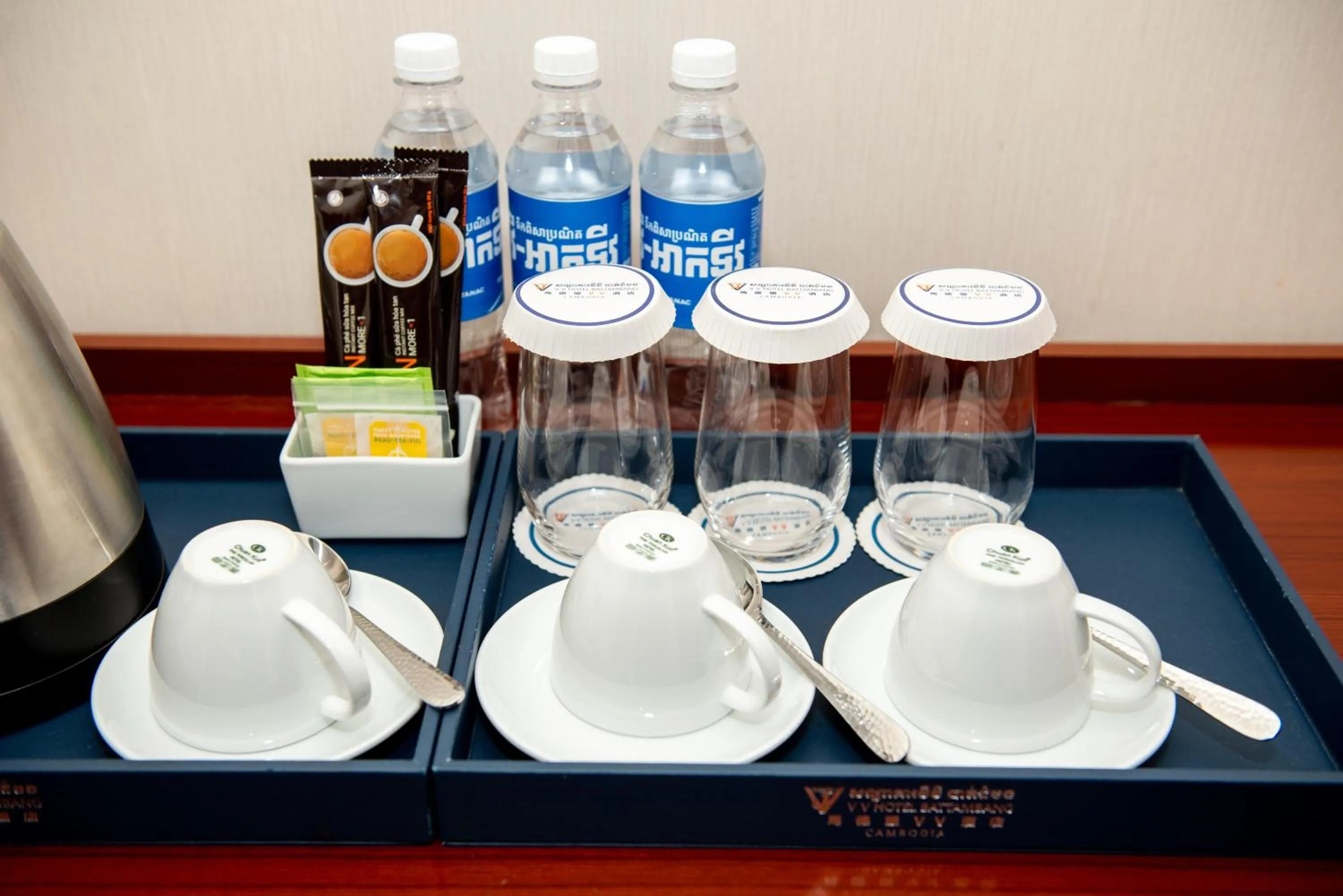 Bathroom in V V Hotel Battambang