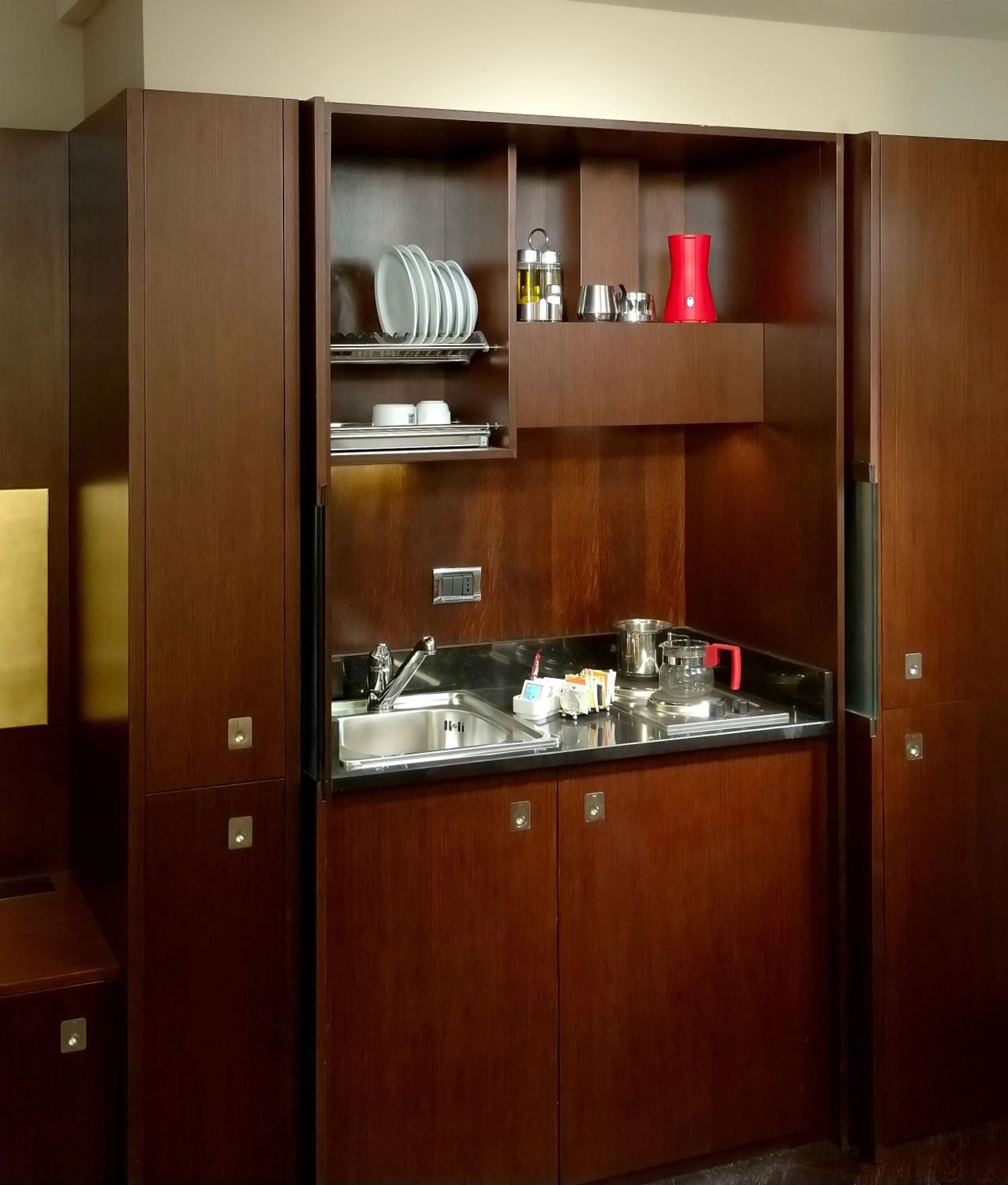 Kitchen or kitchenette in Art Hotel Commercianti