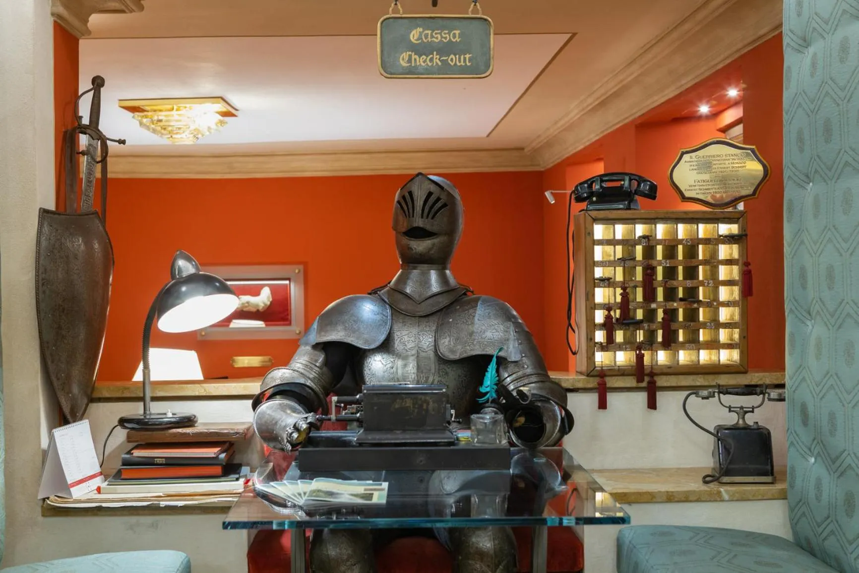 Lobby or reception in Art Hotel Commercianti