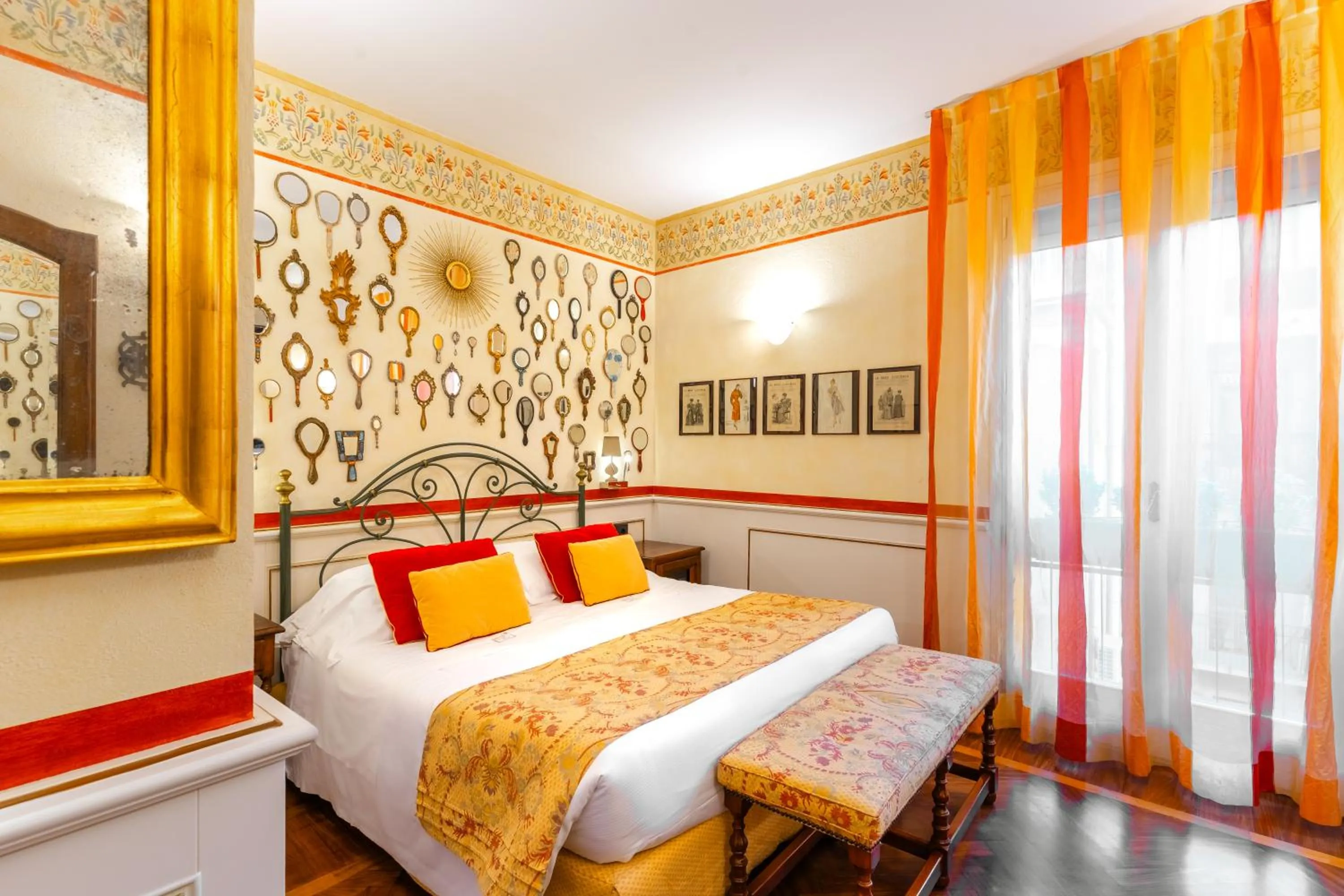 Bed in Art Hotel Commercianti