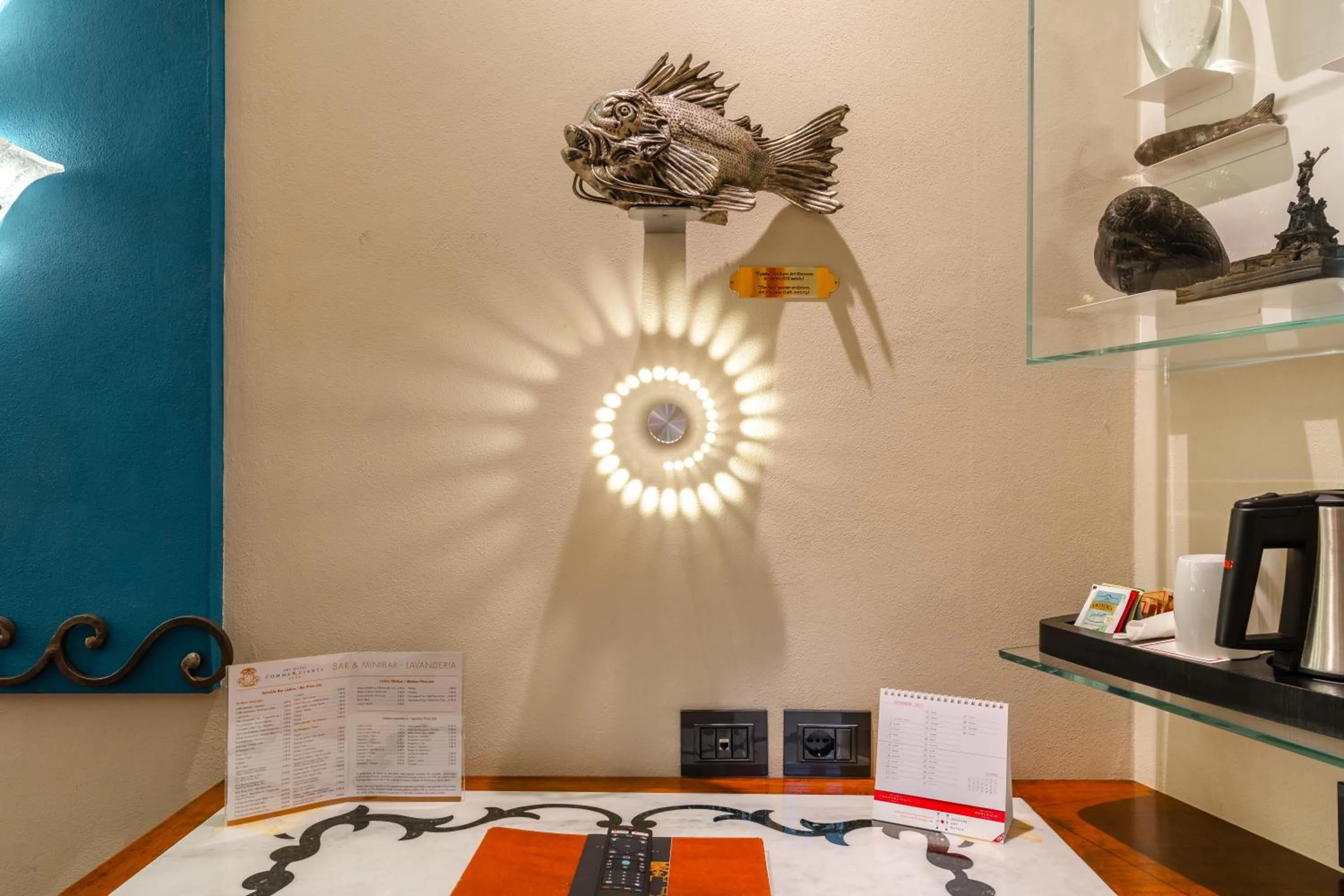 Decorative detail in Art Hotel Commercianti