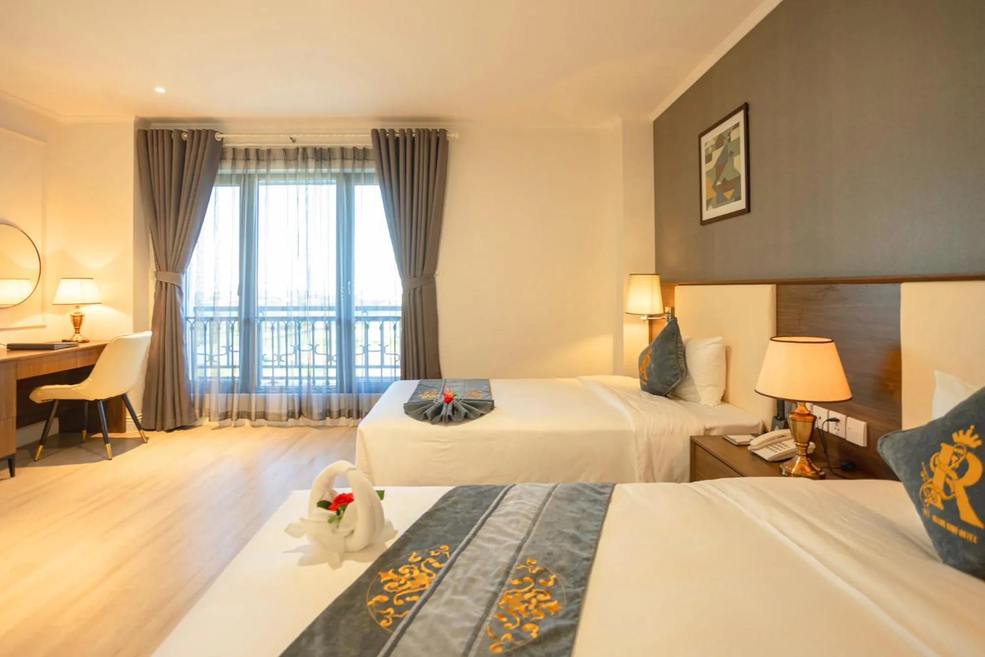 Photo of the whole room, Bed in Rex Quang Binh Hotel