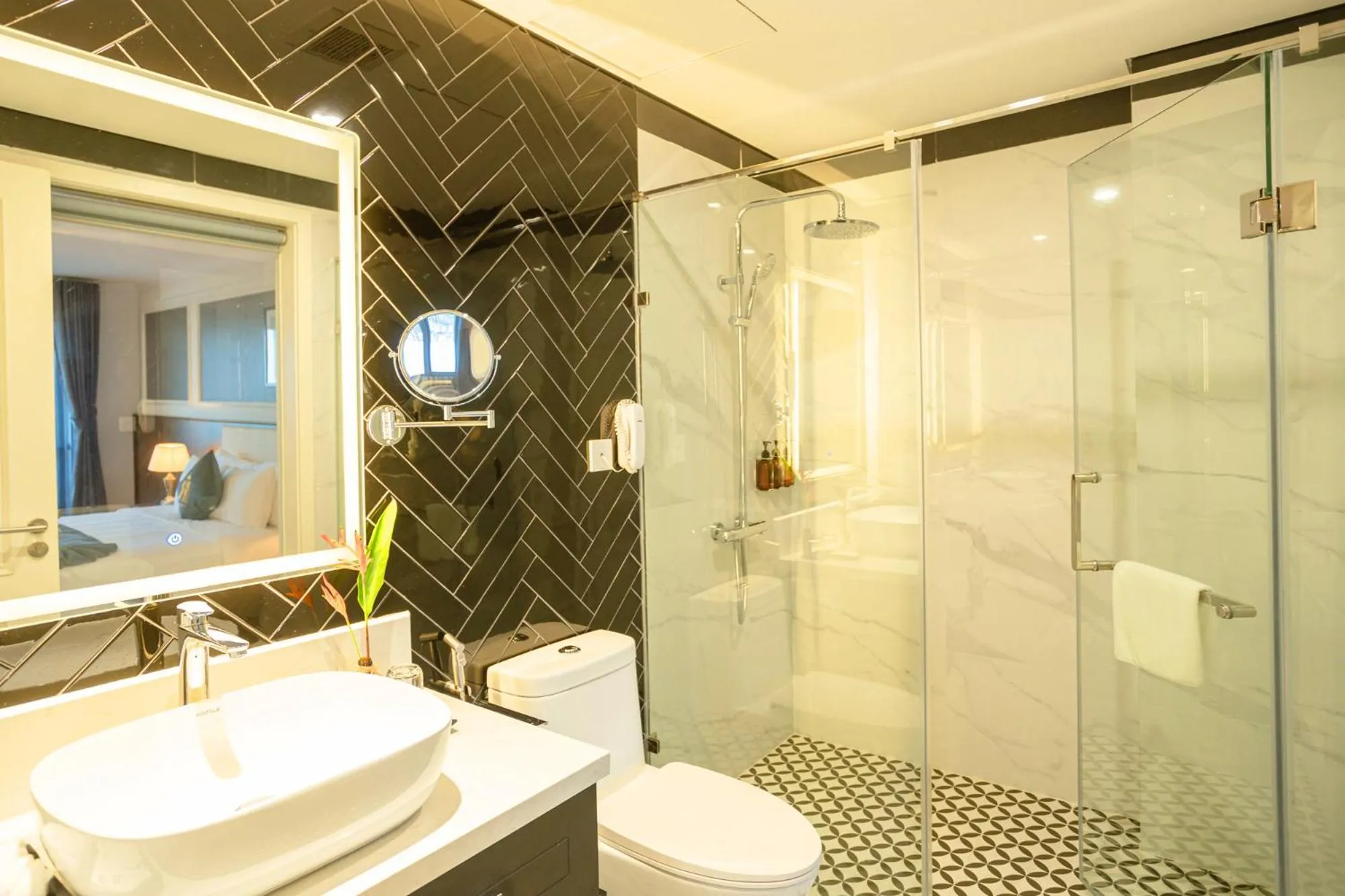 Shower in Rex Quang Binh Hotel