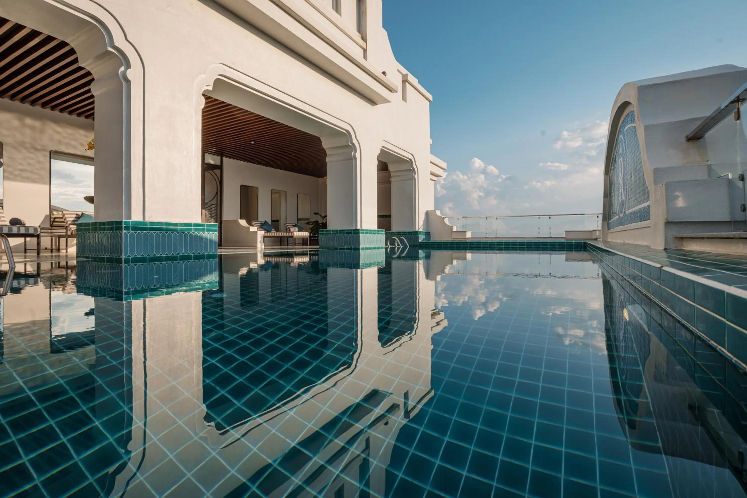Pool view in Rex Quang Binh Hotel