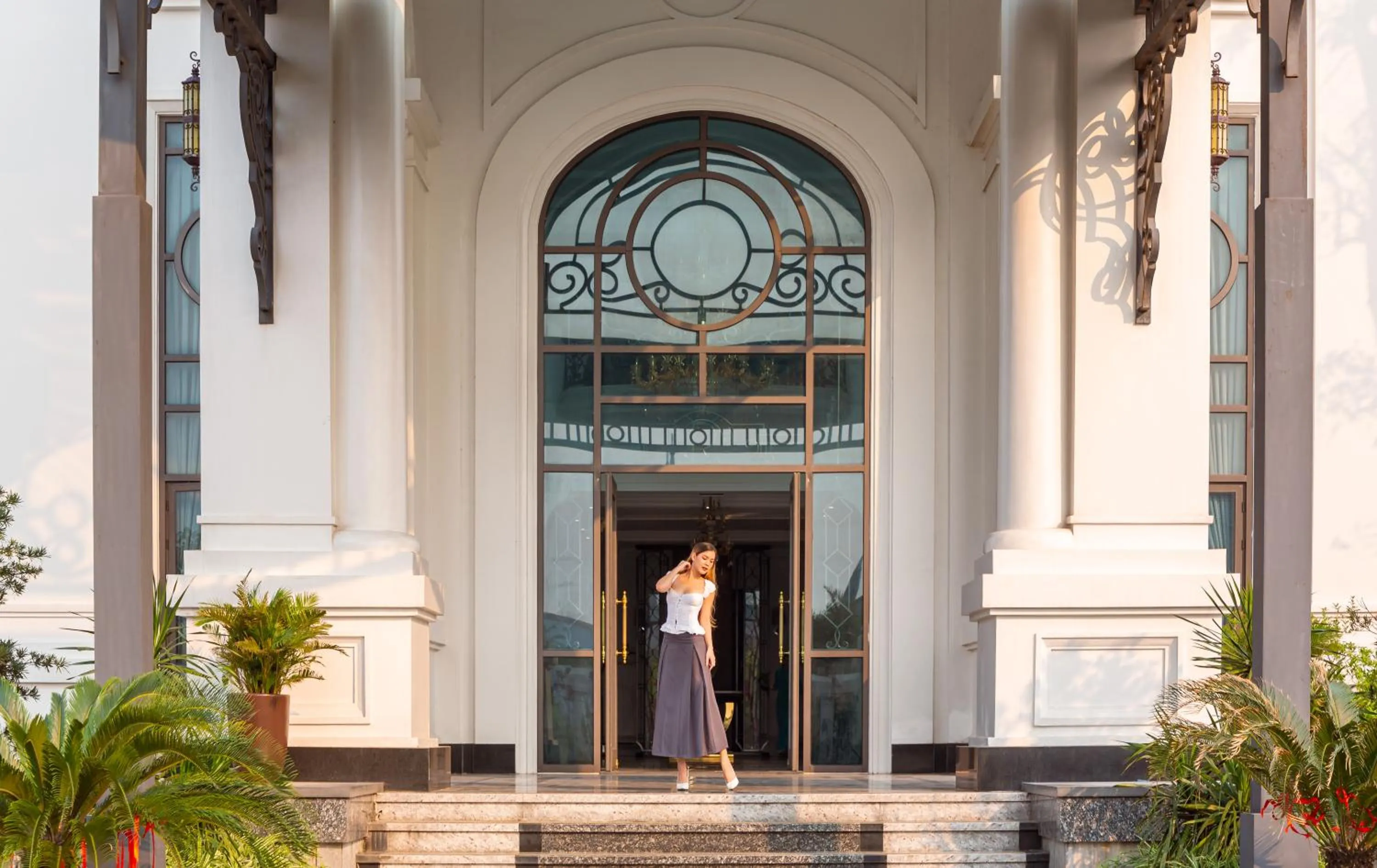 Facade/entrance in Rex Quang Binh Hotel