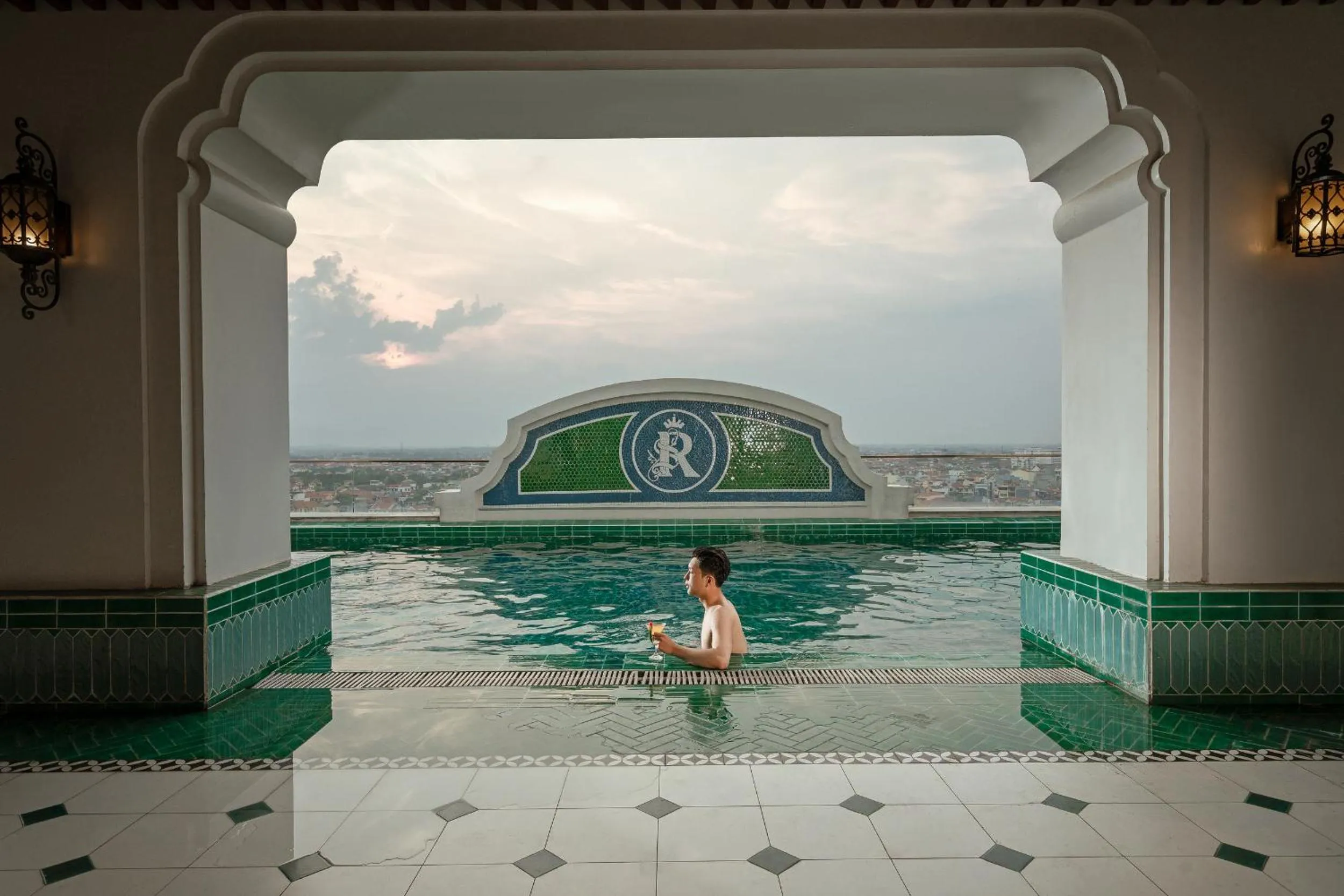 Pool view in Rex Quang Binh Hotel