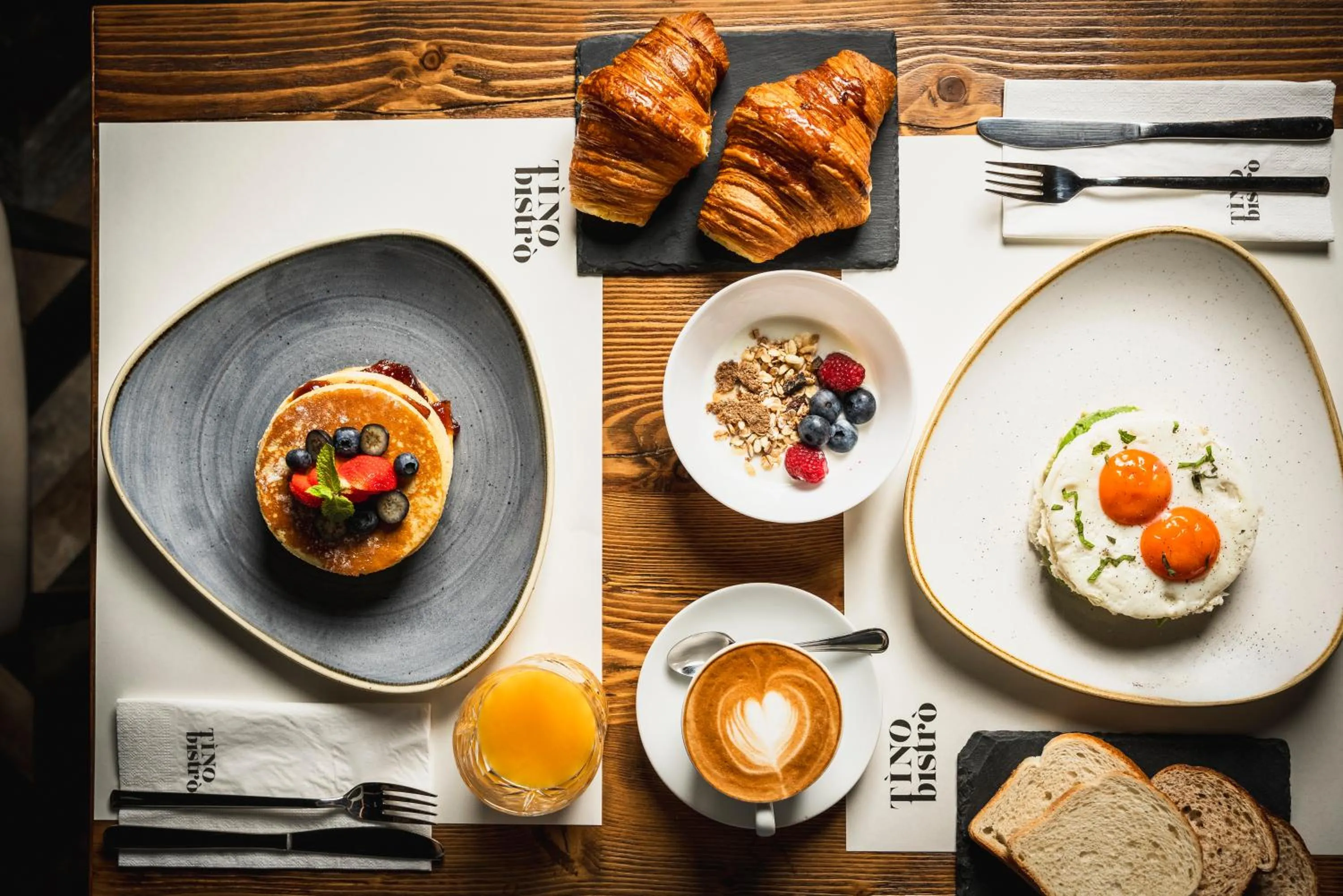 American breakfast in Hotel Boccaccio