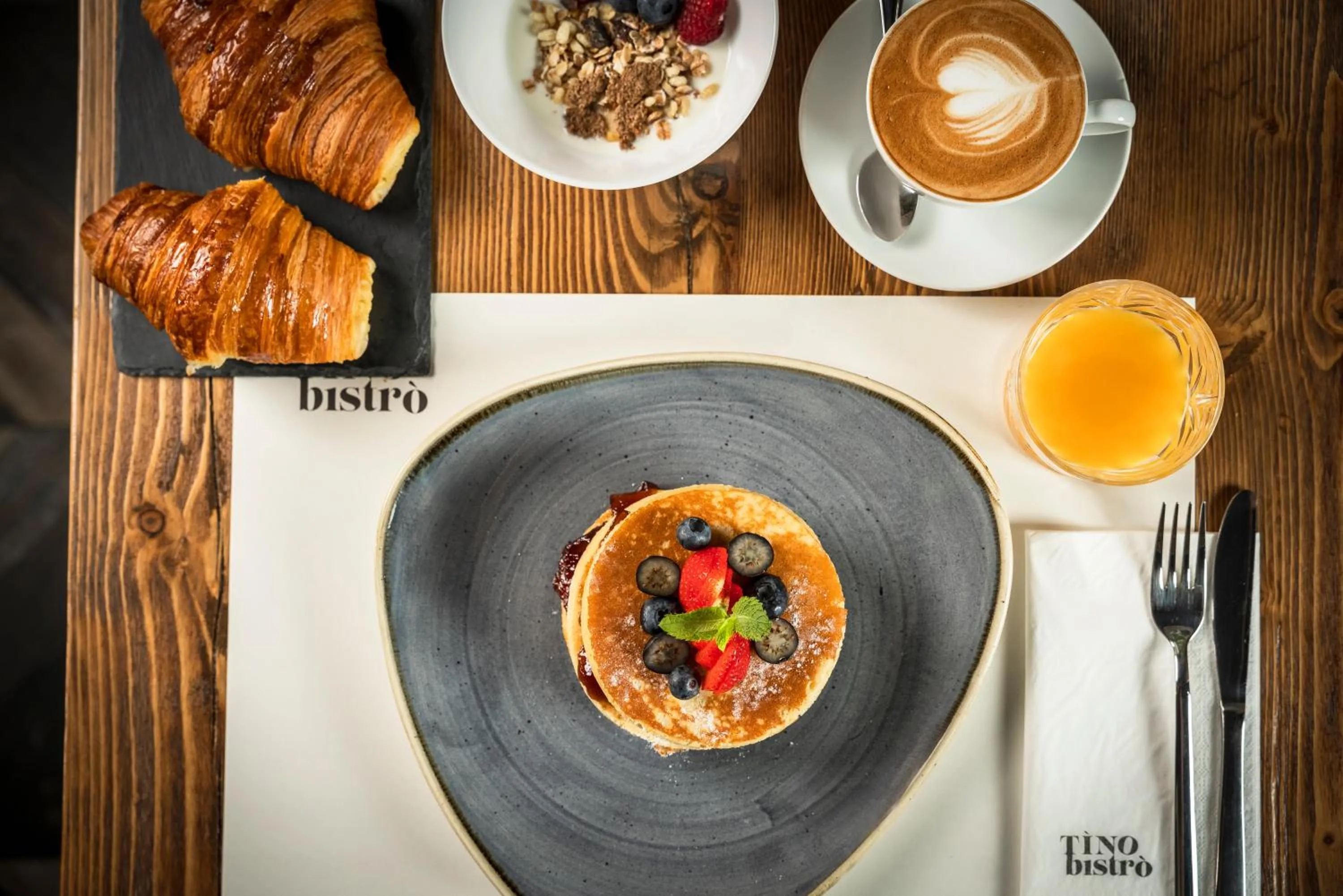 American breakfast in Hotel Boccaccio