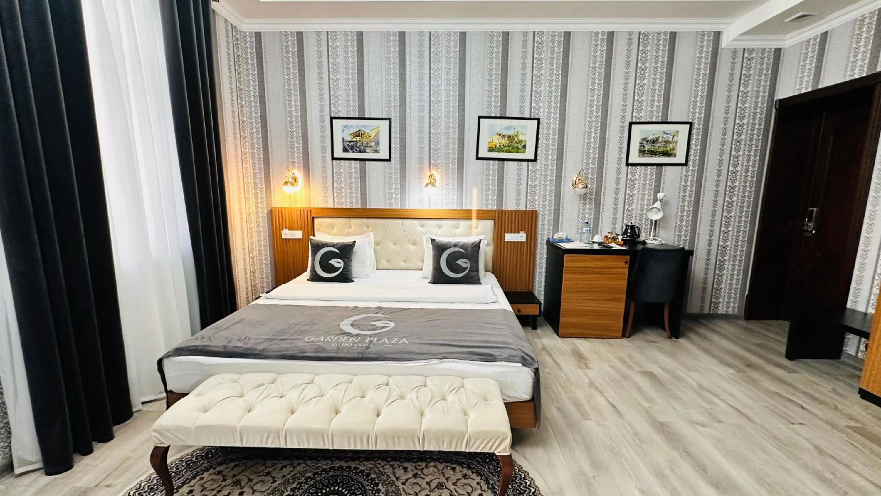 Property building, Bed in Garden Plaza Bukhara