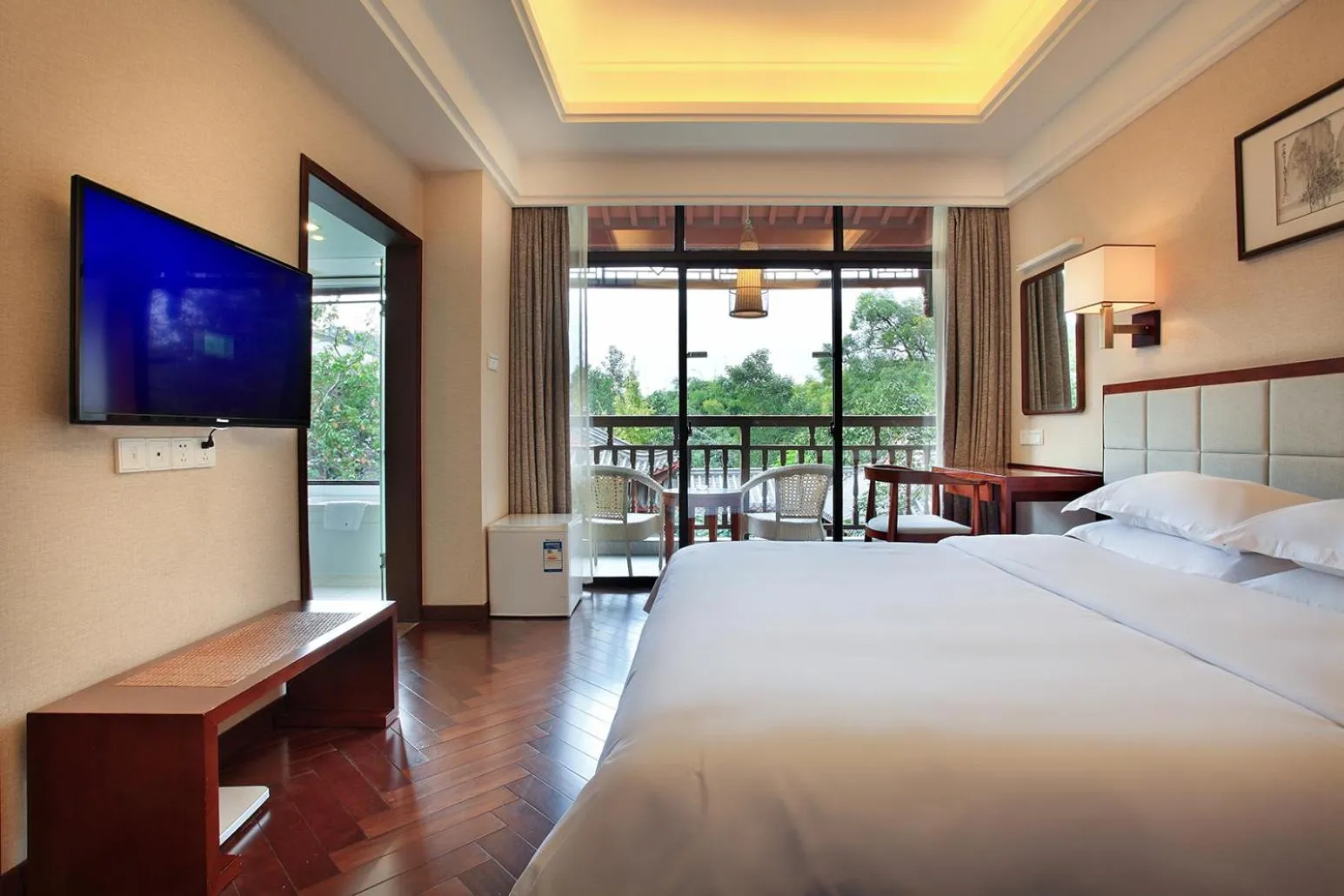 Bed in Guilin Zizhou Panorama Resort