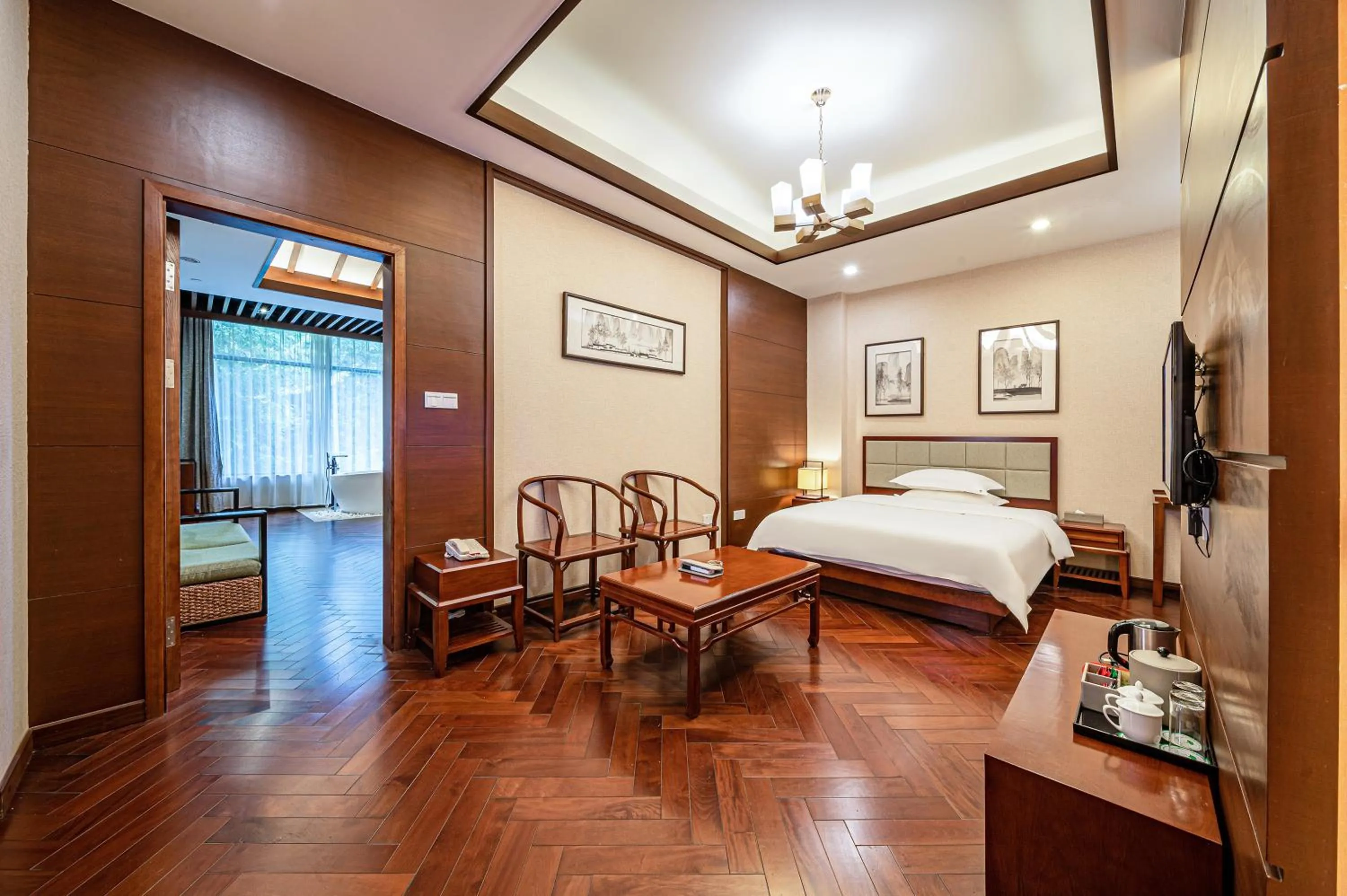 Bed in Guilin Zizhou Panorama Resort